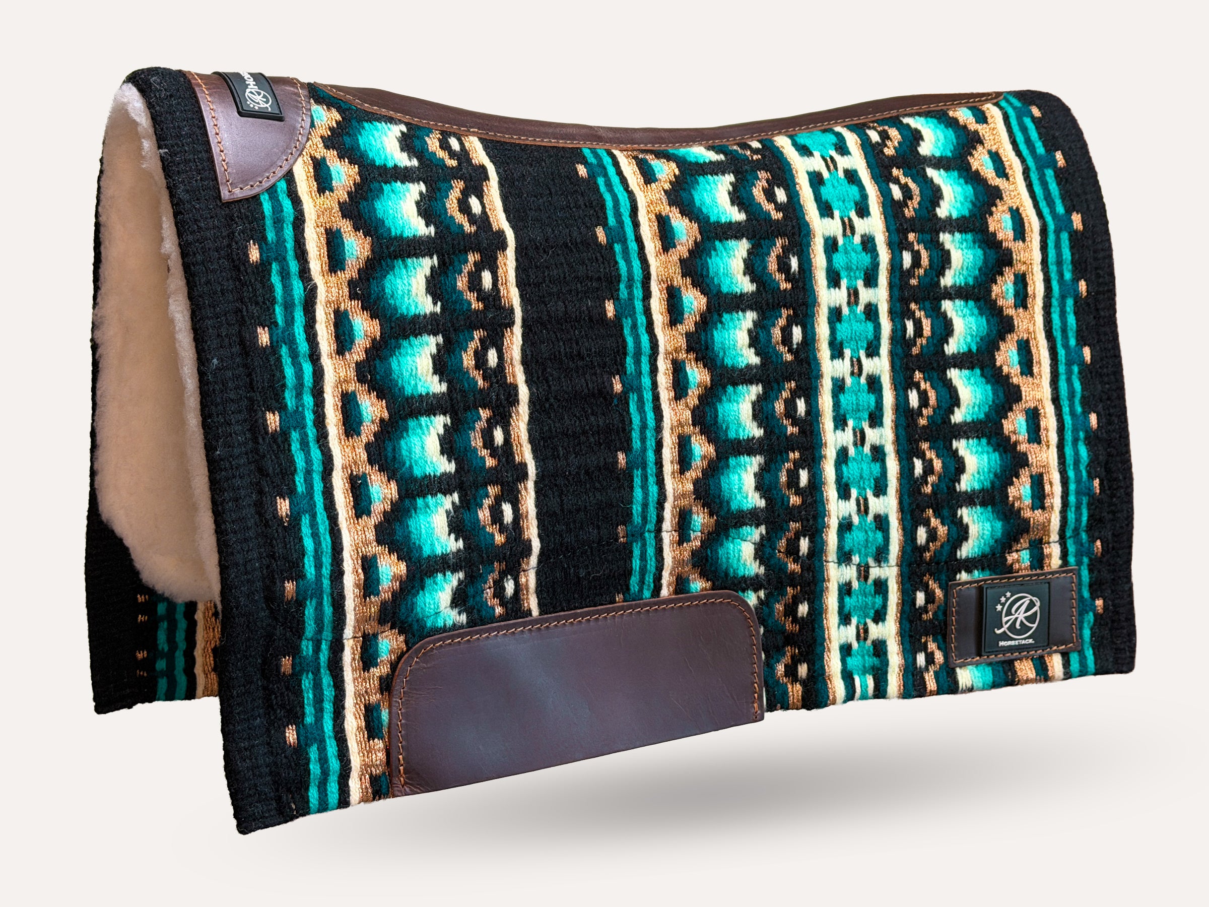 2in1 Show Pad | SHORT | contoured western pad | Deep lagoon