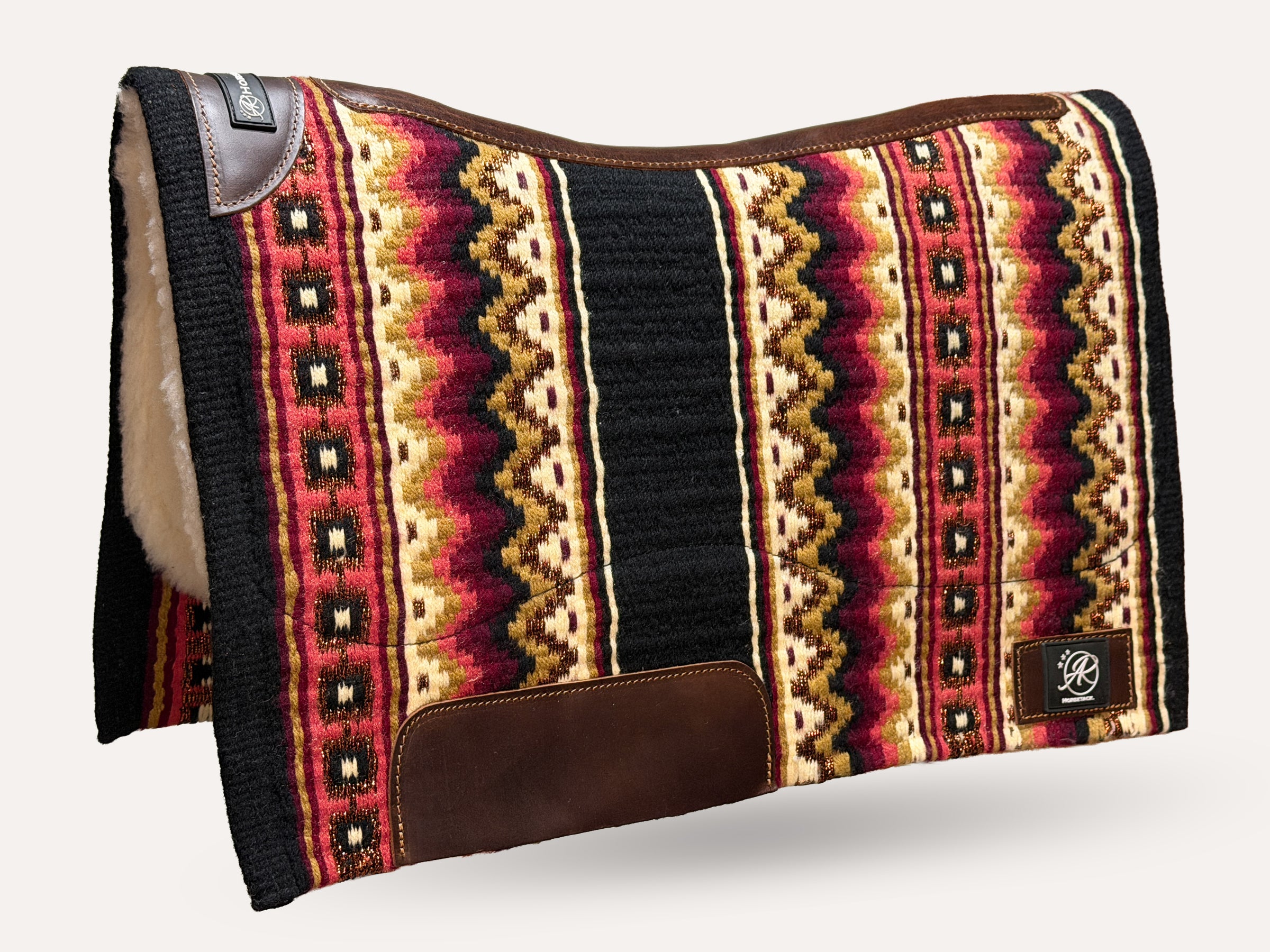 2in1 Show | contoured western pad | Mahogany Gold