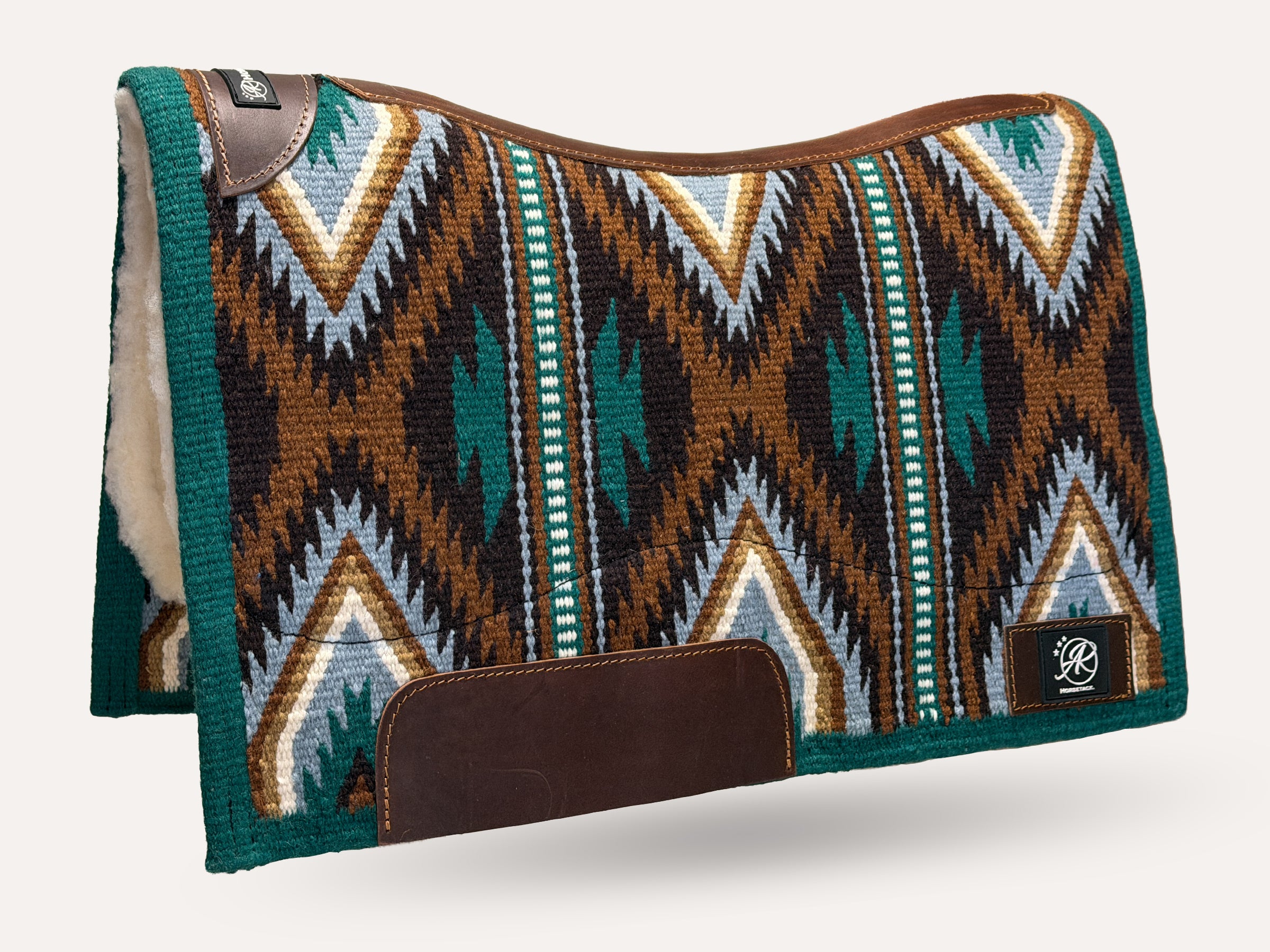 2in1 Show Pad | SHORT | contoured western pad | Teal Canyon