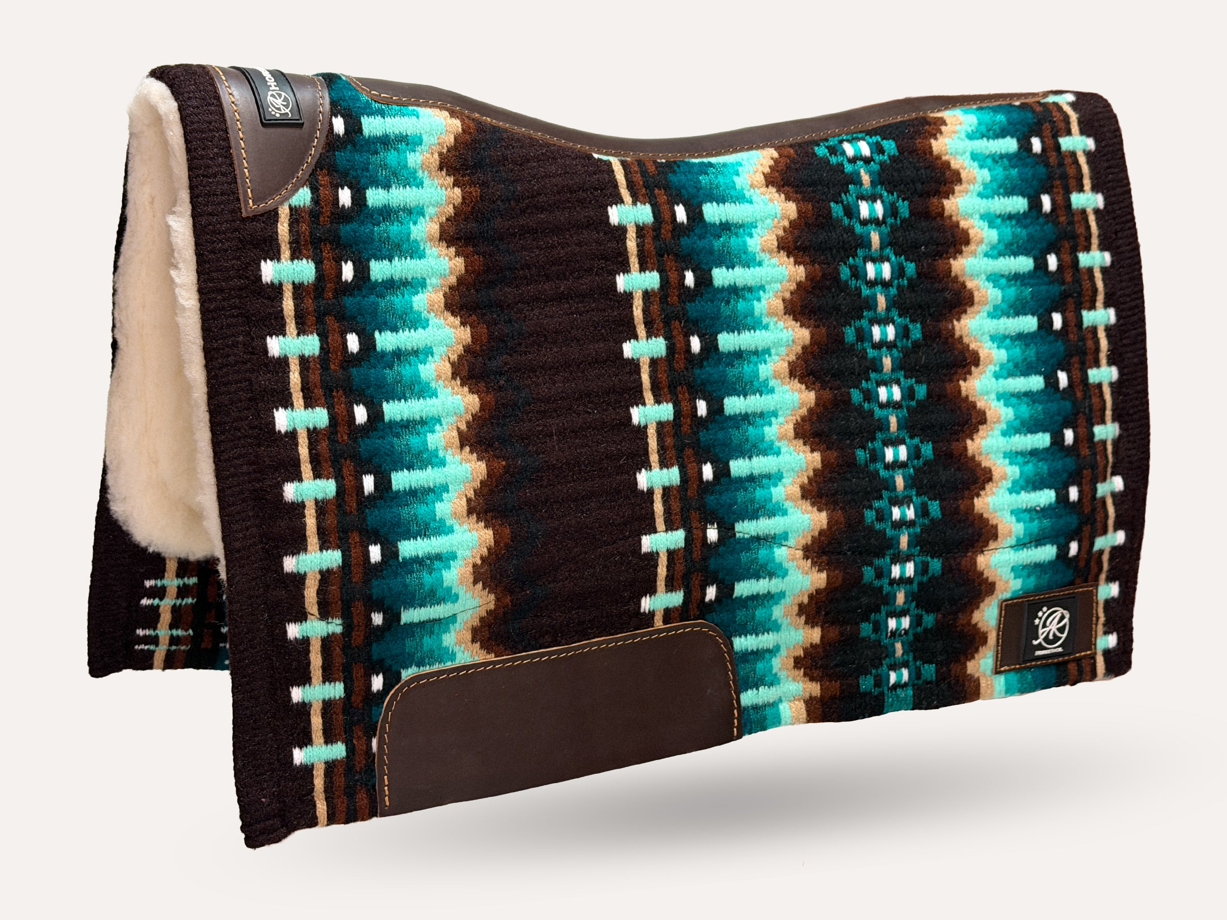 2in1 Show pad | Show Western | Chocolate Teal