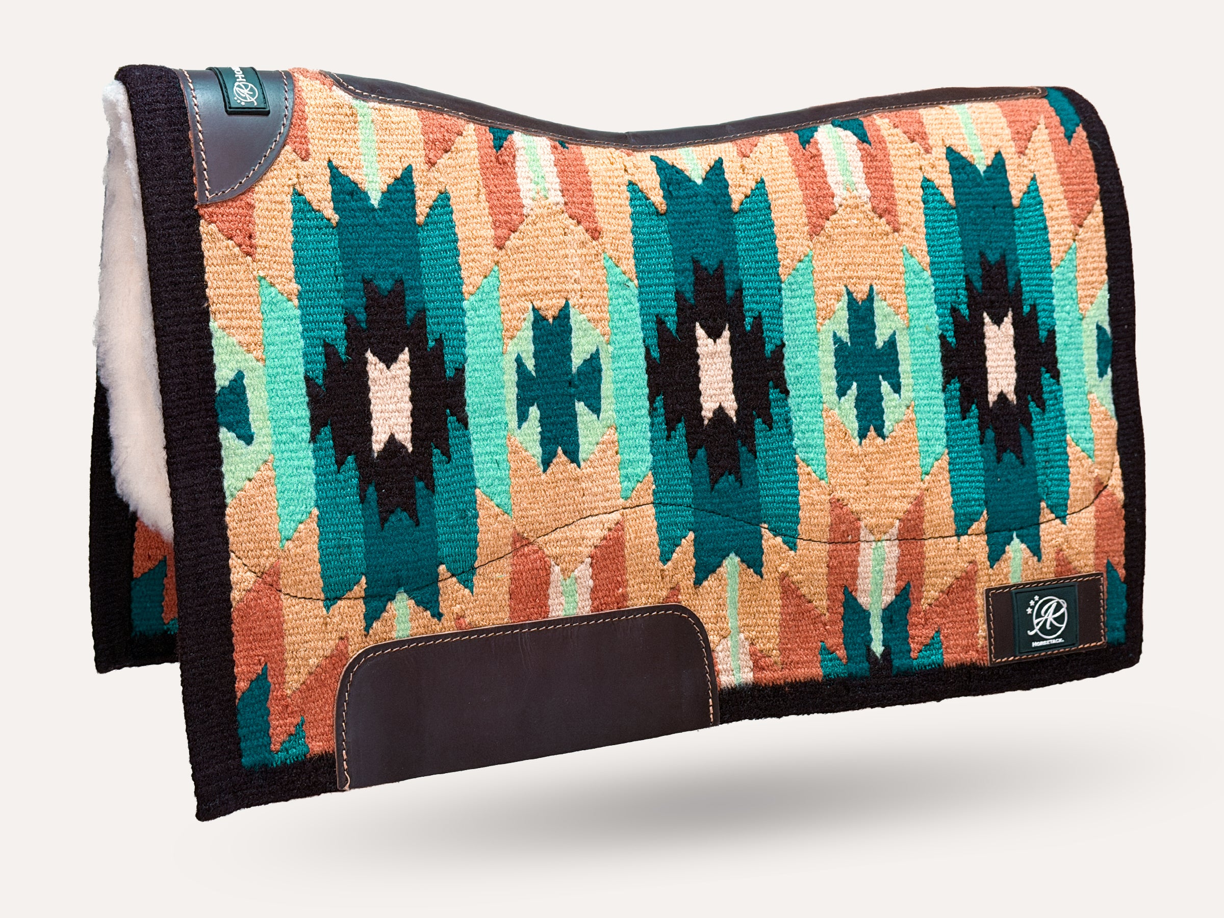 2in1 Ranch | contoured western pad | Teal Depth