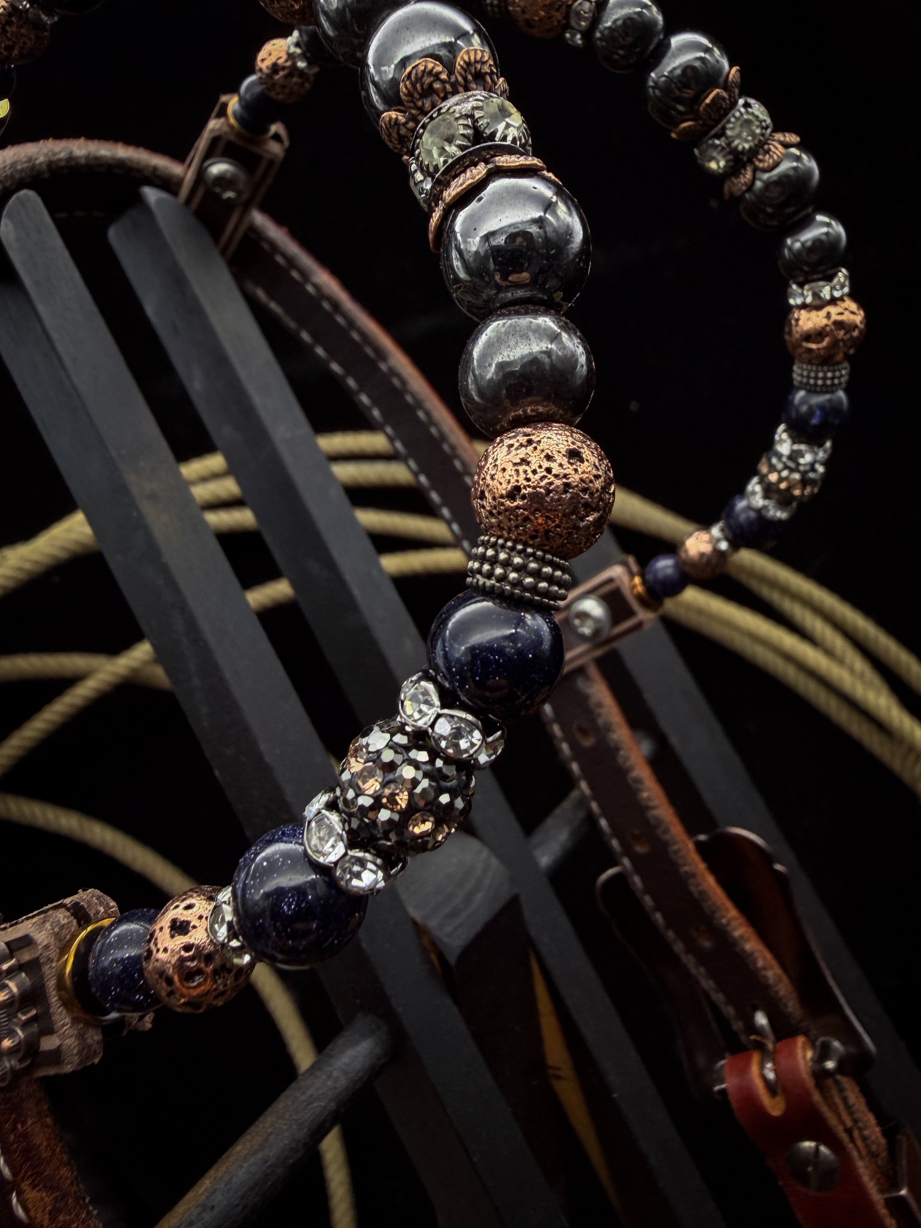 Premium | Midnight Ember | Antique Dark Chestnut Western Kopfstück