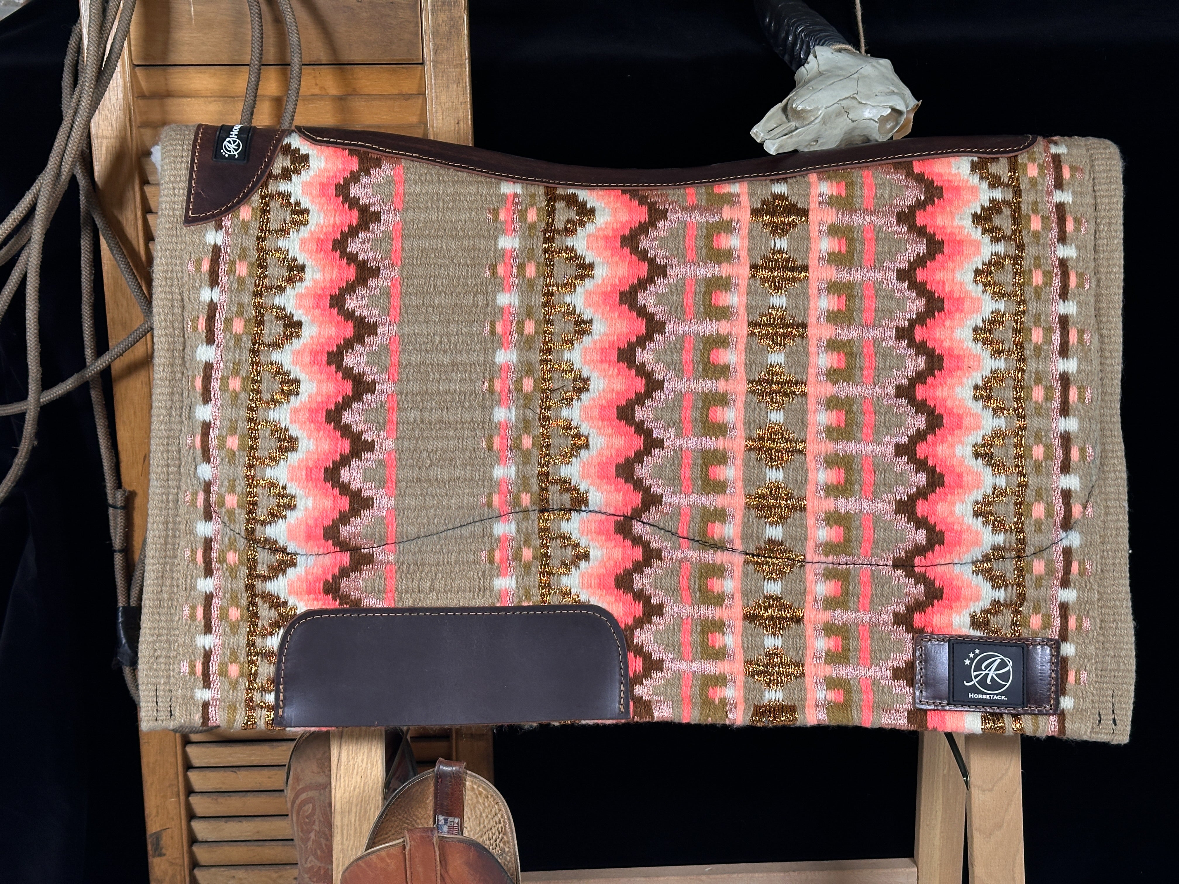 2in1 Show Pad | Show weave western | Flashy Pastel