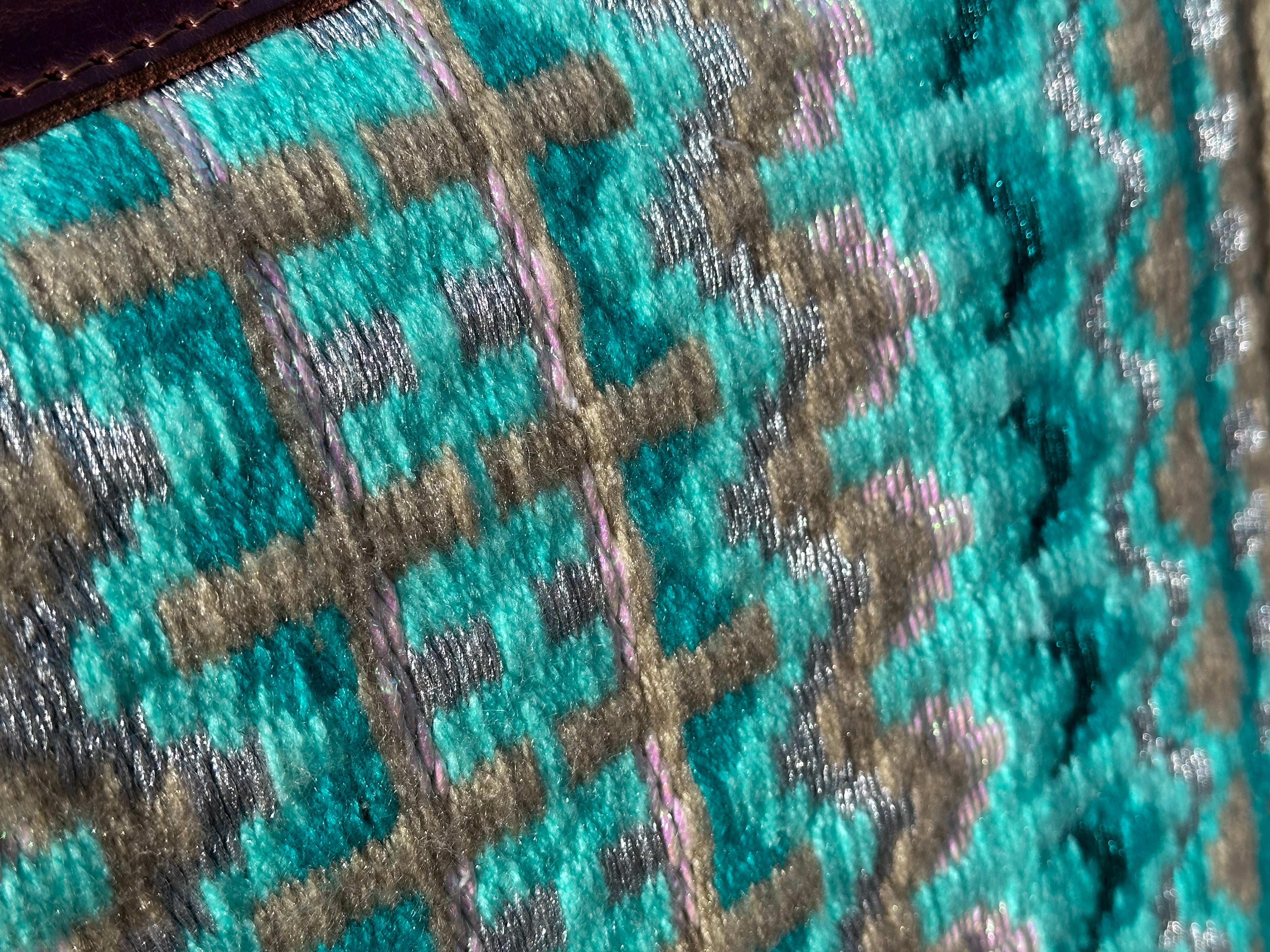 2in1 Show Pad | Show weave western | Pastel turkoois