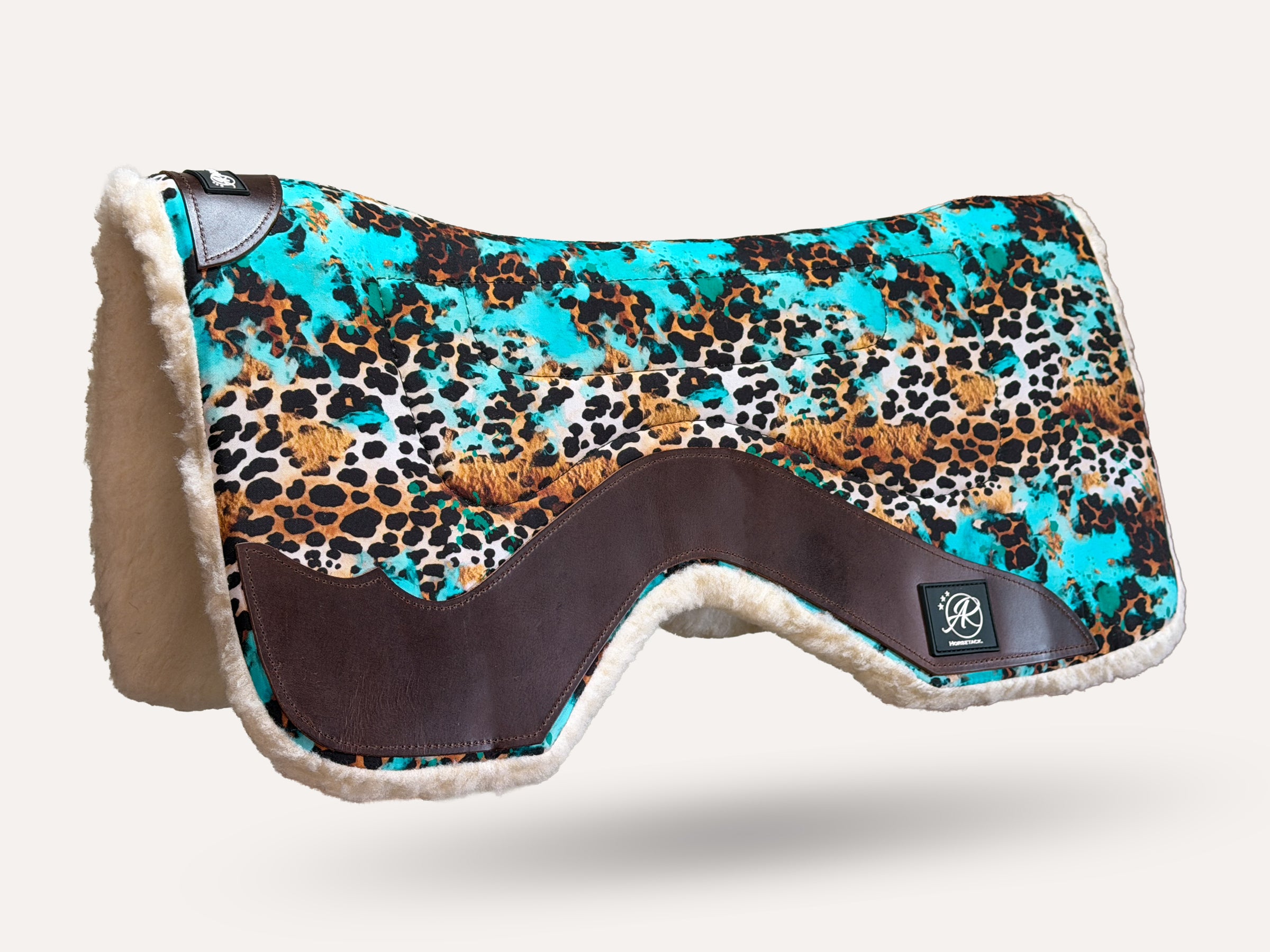Canvas Western WorkPad | Close Contact | Turquoise Tiger | Dark Leather
