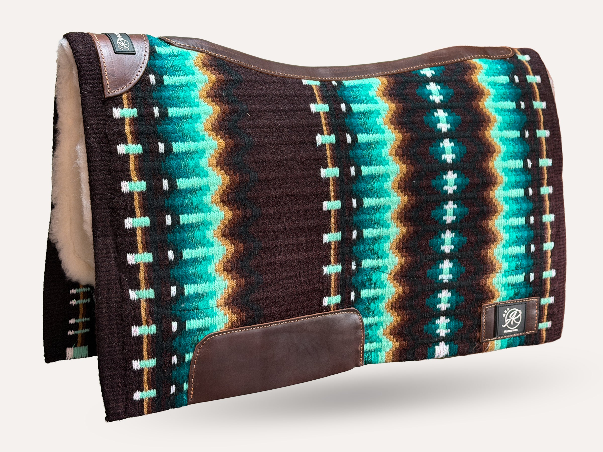 2in1 Show | Performance Western Pad | Espresso Turquoise