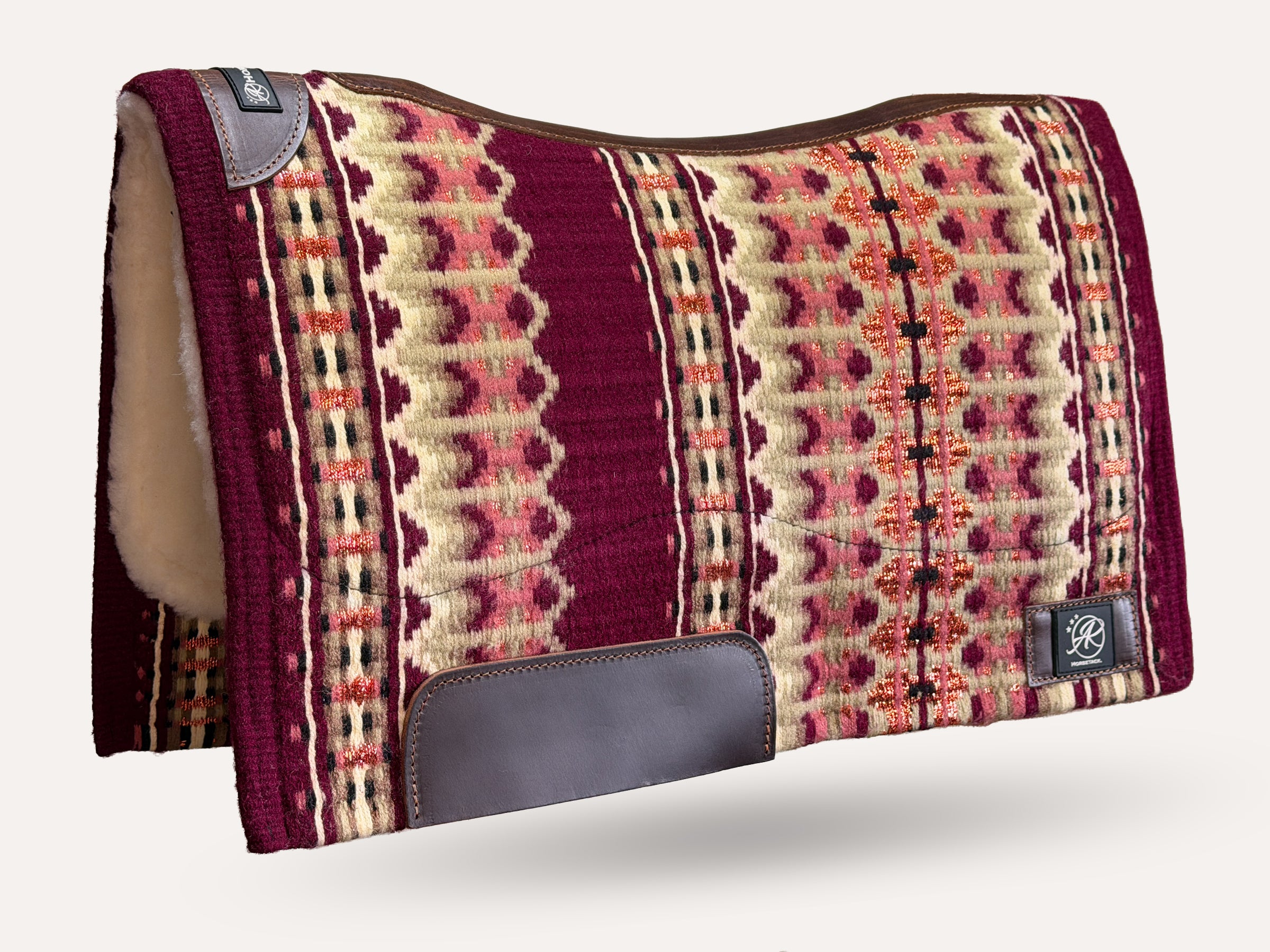 2in1 Show | Performance Western Pad |  Merlot Sparkle