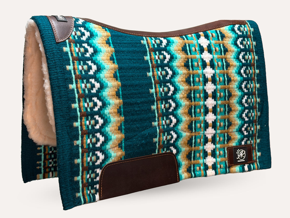 2in1 Show | Performance Western Pad | Teal Harvest