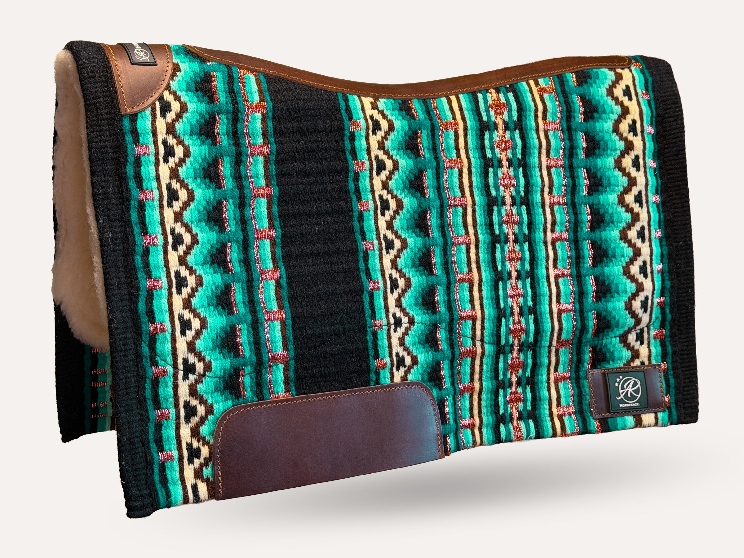 2in1 Show | contoured western pad | Emerald Spark