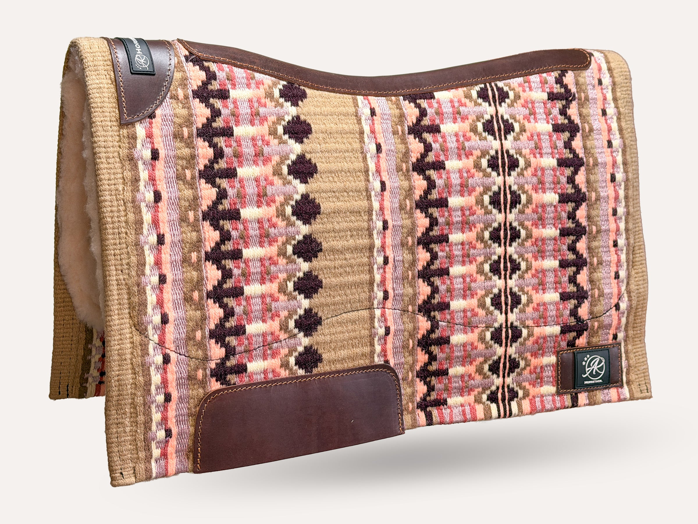 2in1 Show | contoured western pad | Smoky Peach