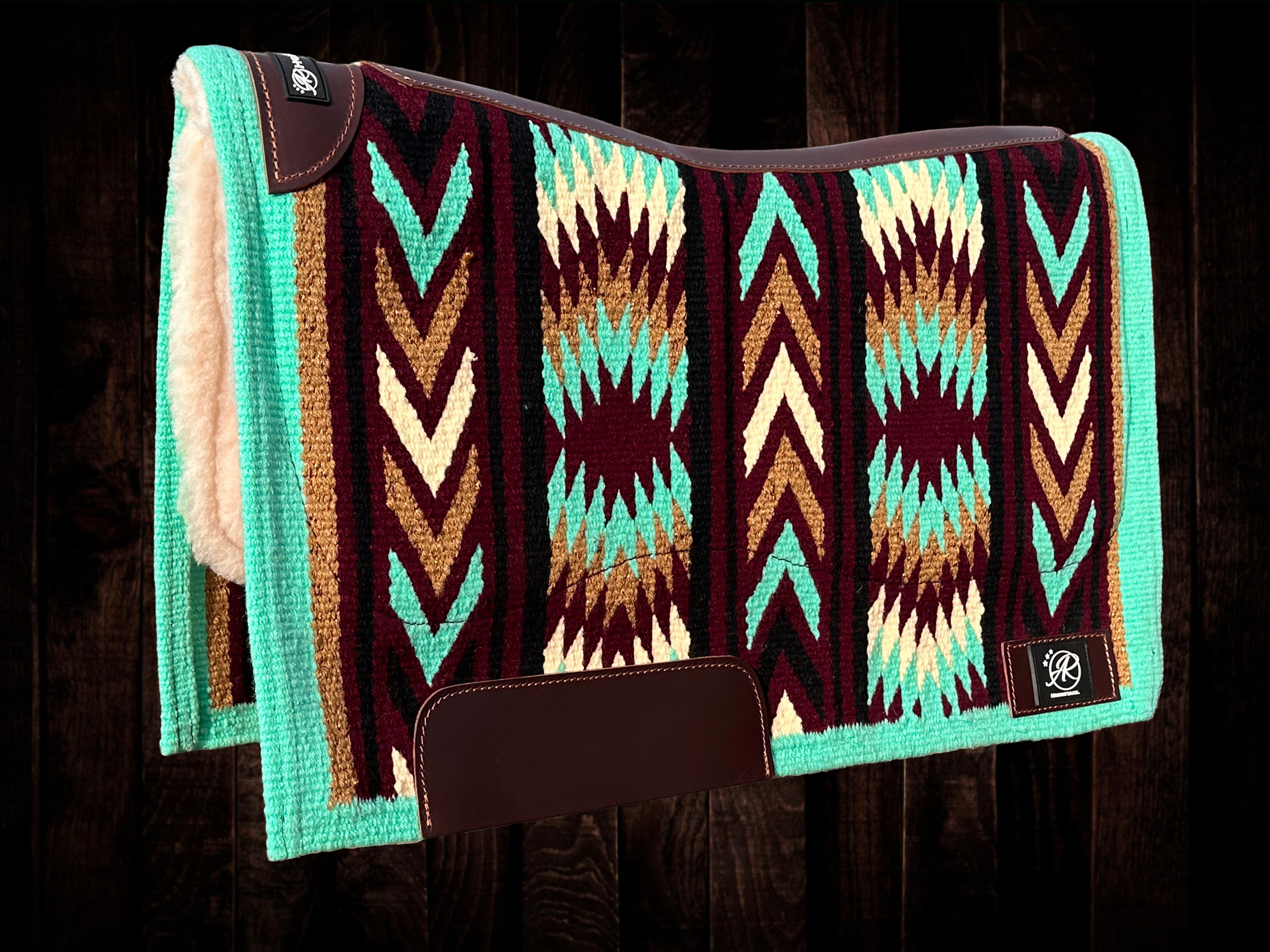 2in1 Show Pad | Ranch weave western | Turkoois