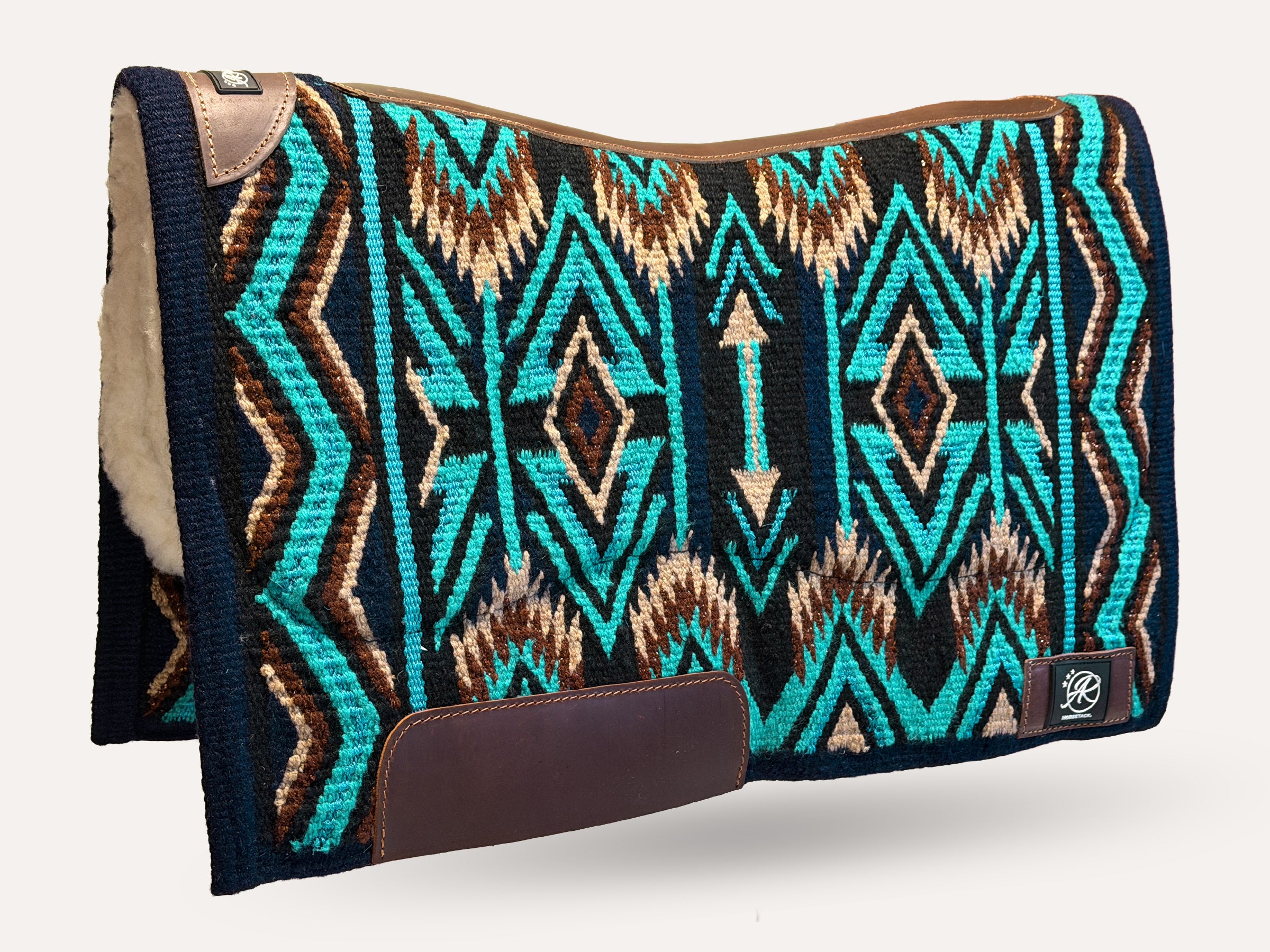 2in1 Show pad | Ranch Western | Midnight Turquoise