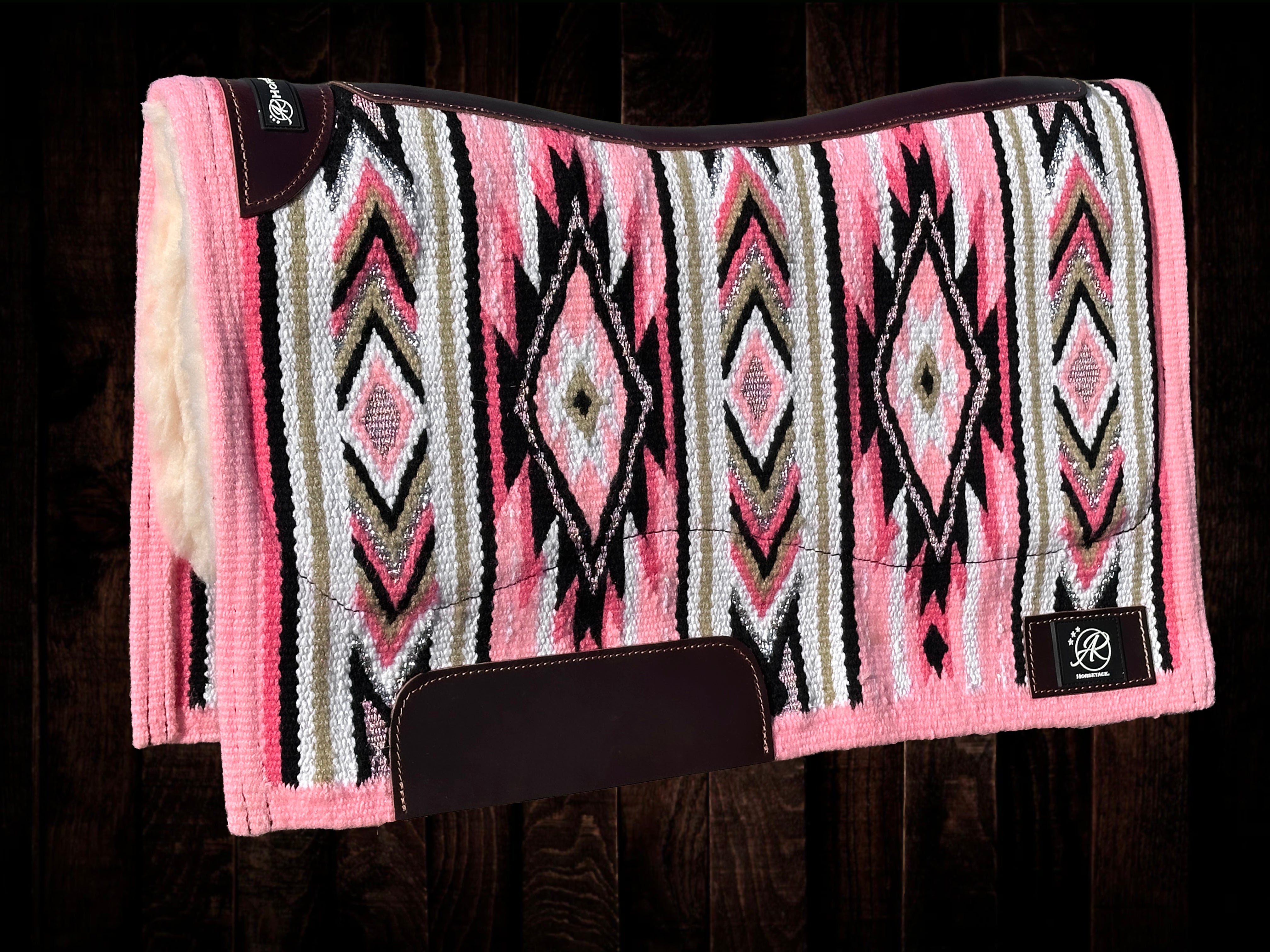 2in1 Show Pad | Ranch weave western | Light Pink