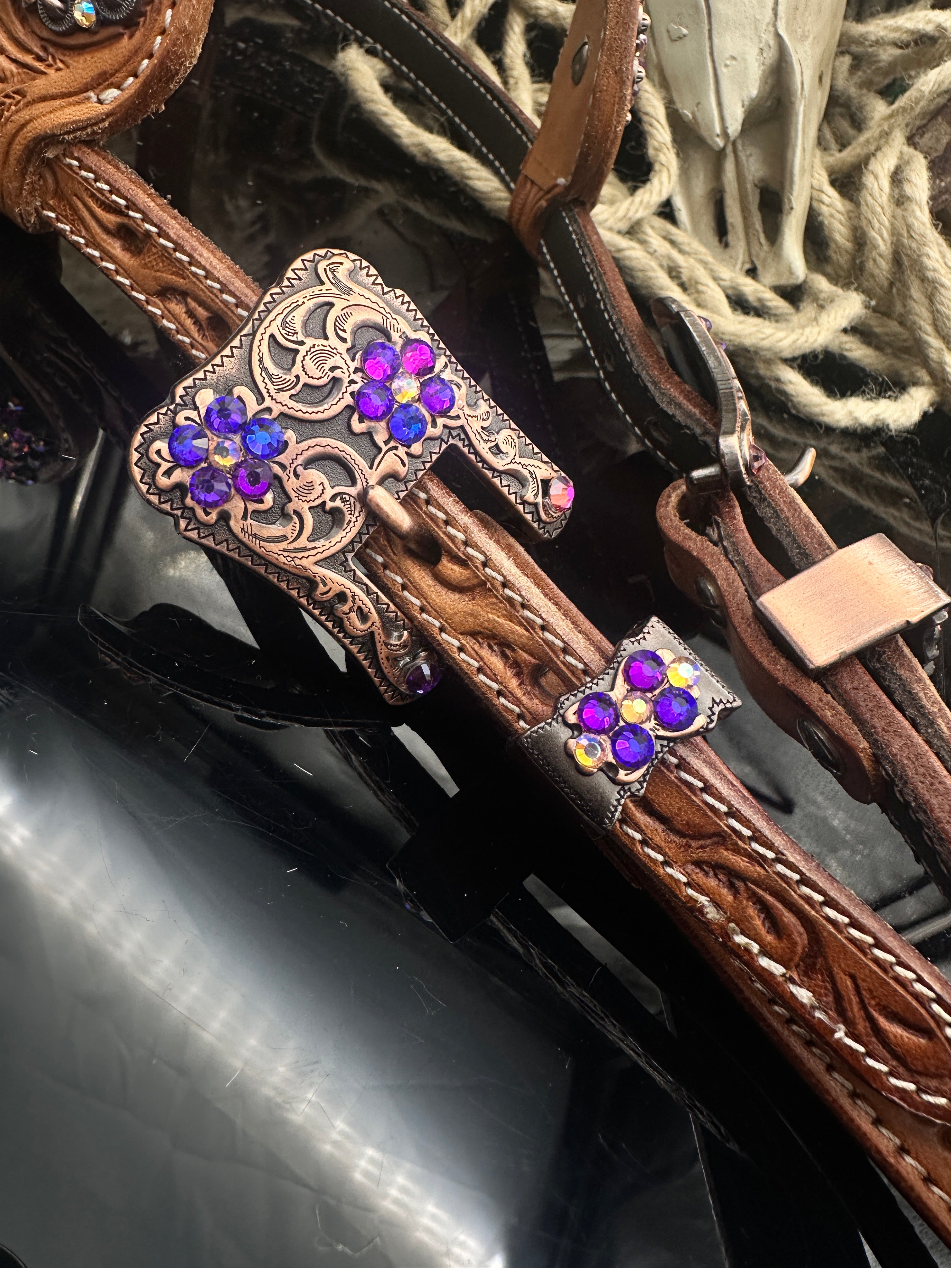 Premium | Russet western Hoofdstel | Galaxy Edition