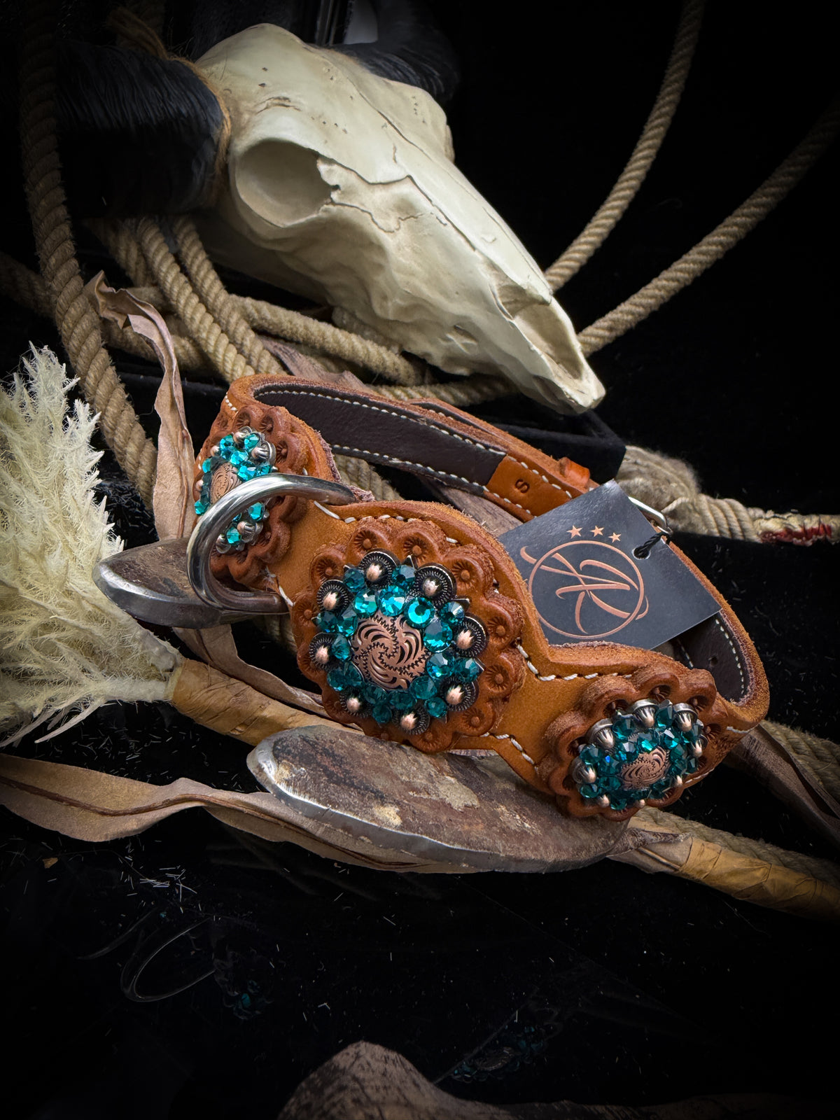 AR Dog Tack | Turquoise Ranch | Western Collar | Size S