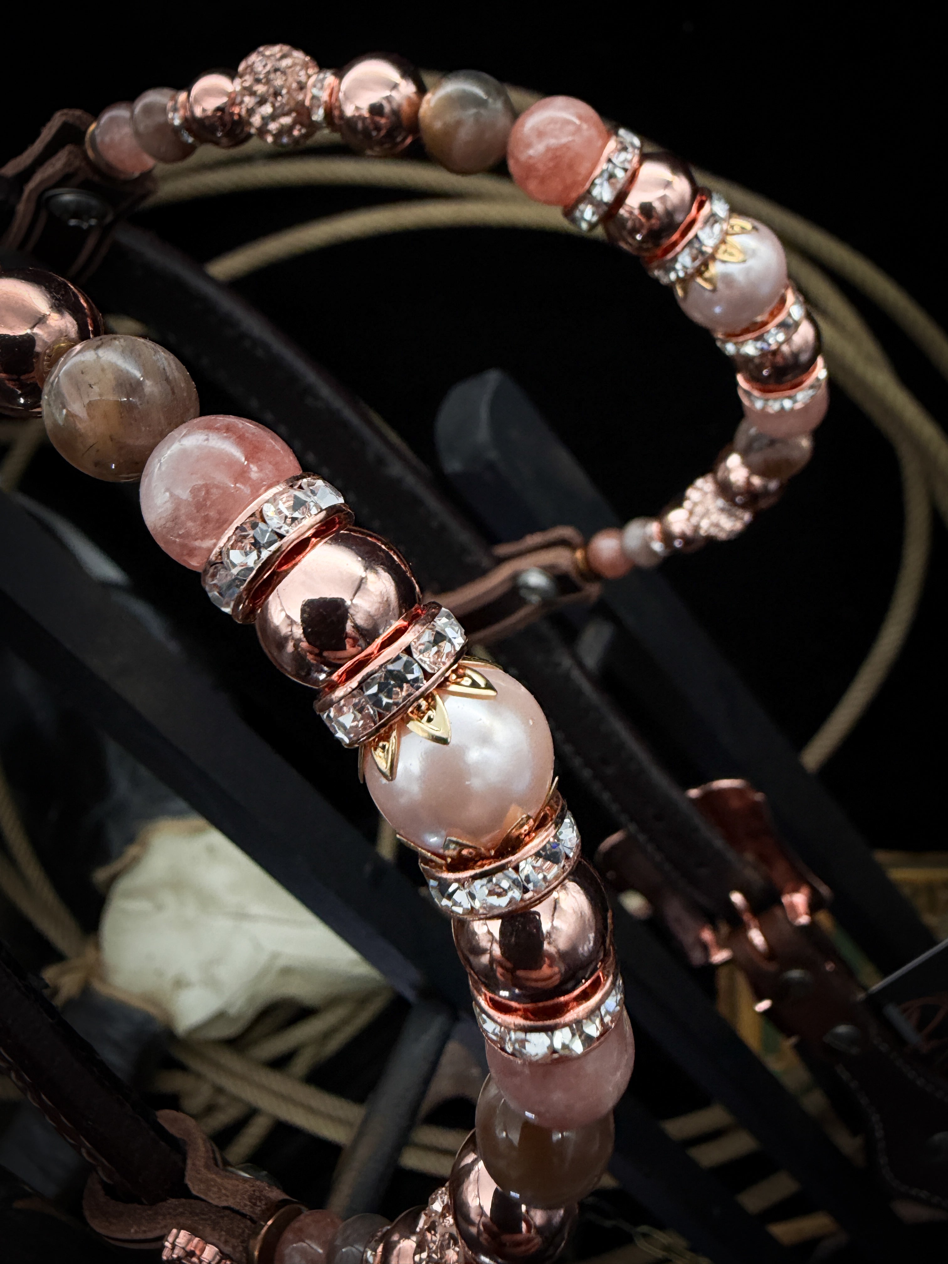 Premium | Western headstall | Antique Chestnut | Sunset Ember