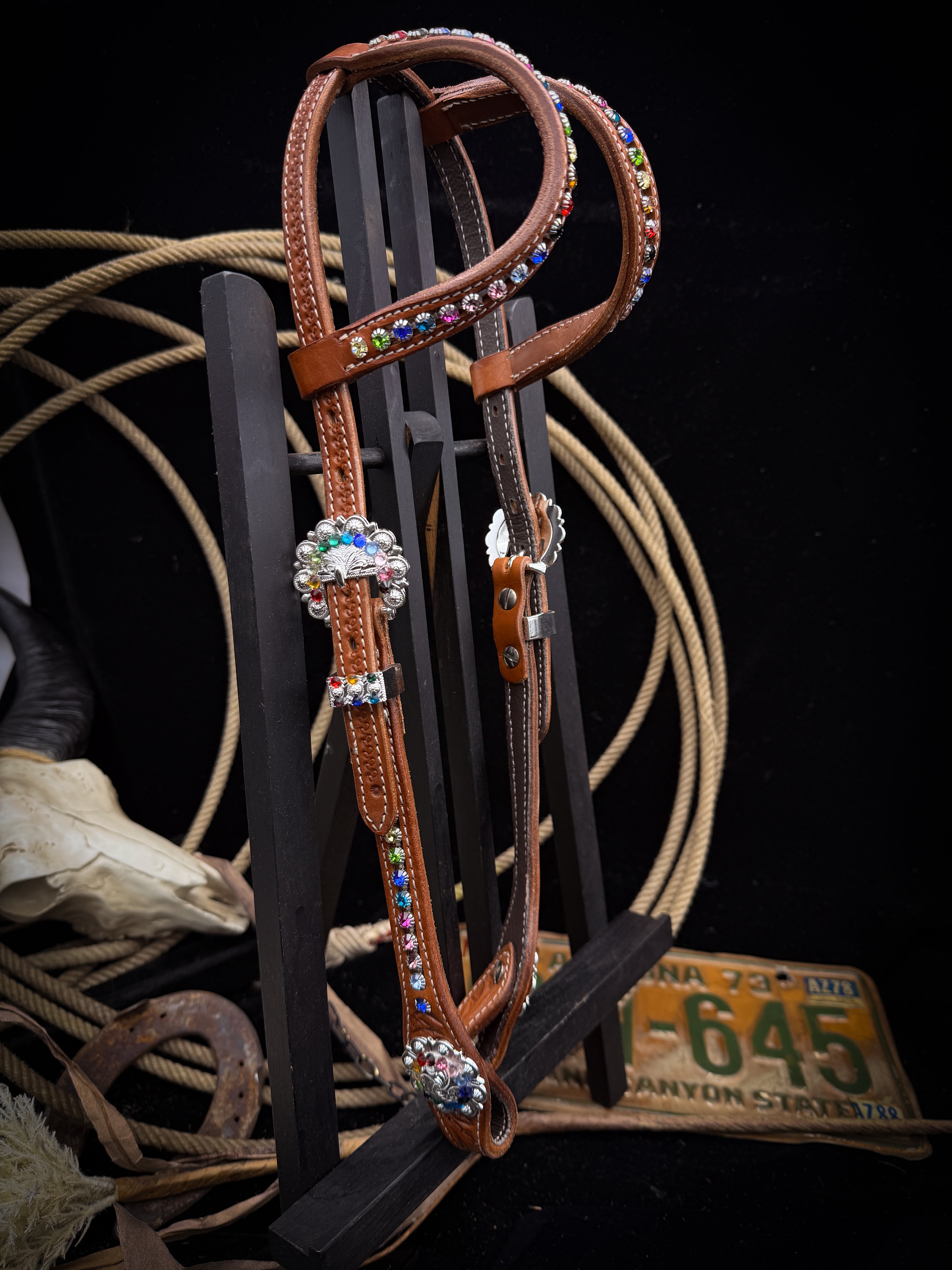Premium | Rainbow Rider | Chestnut Western Kopfstück