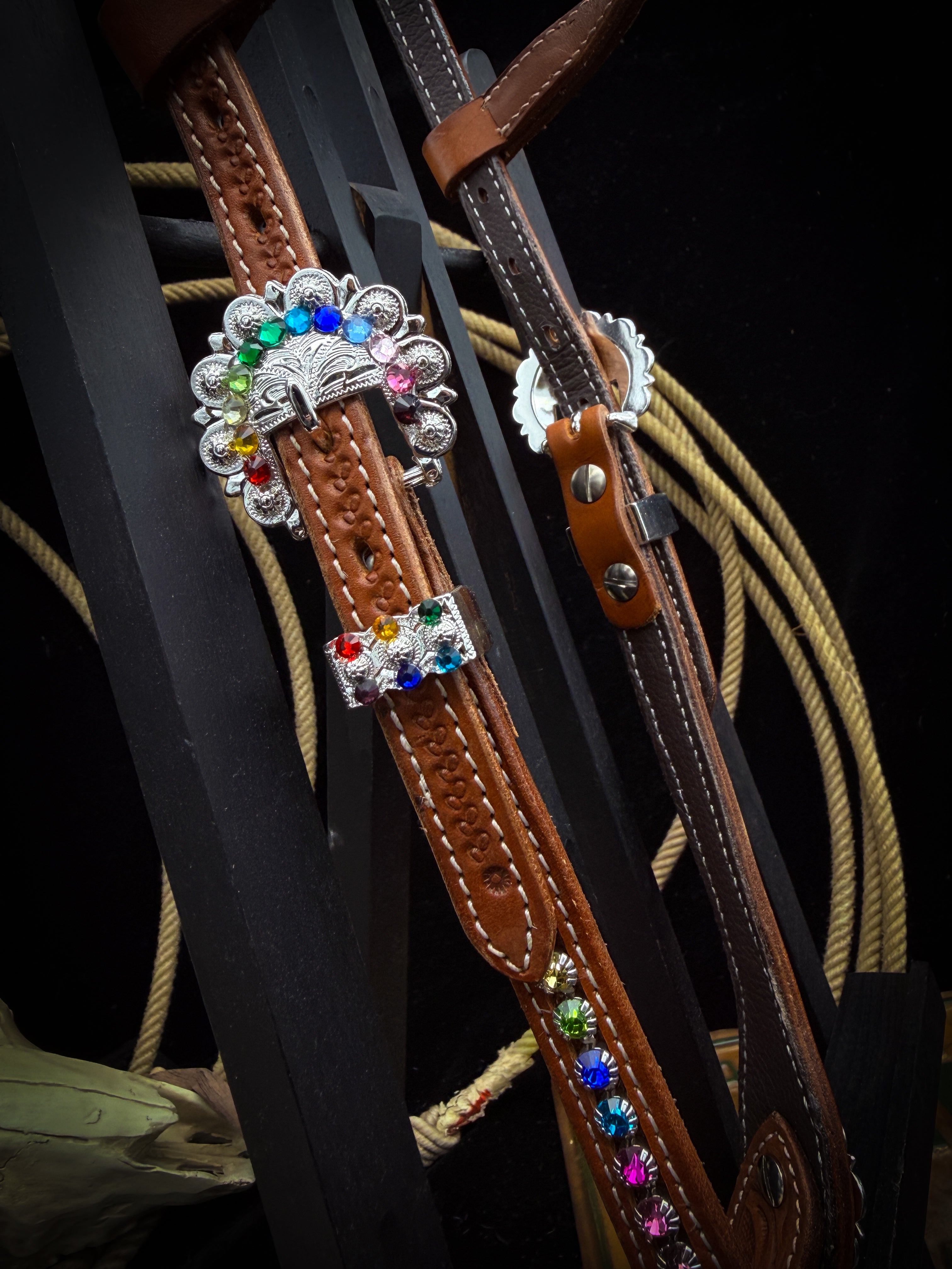 Premium | Rainbow Rider | Chestnut Western Kopfstück
