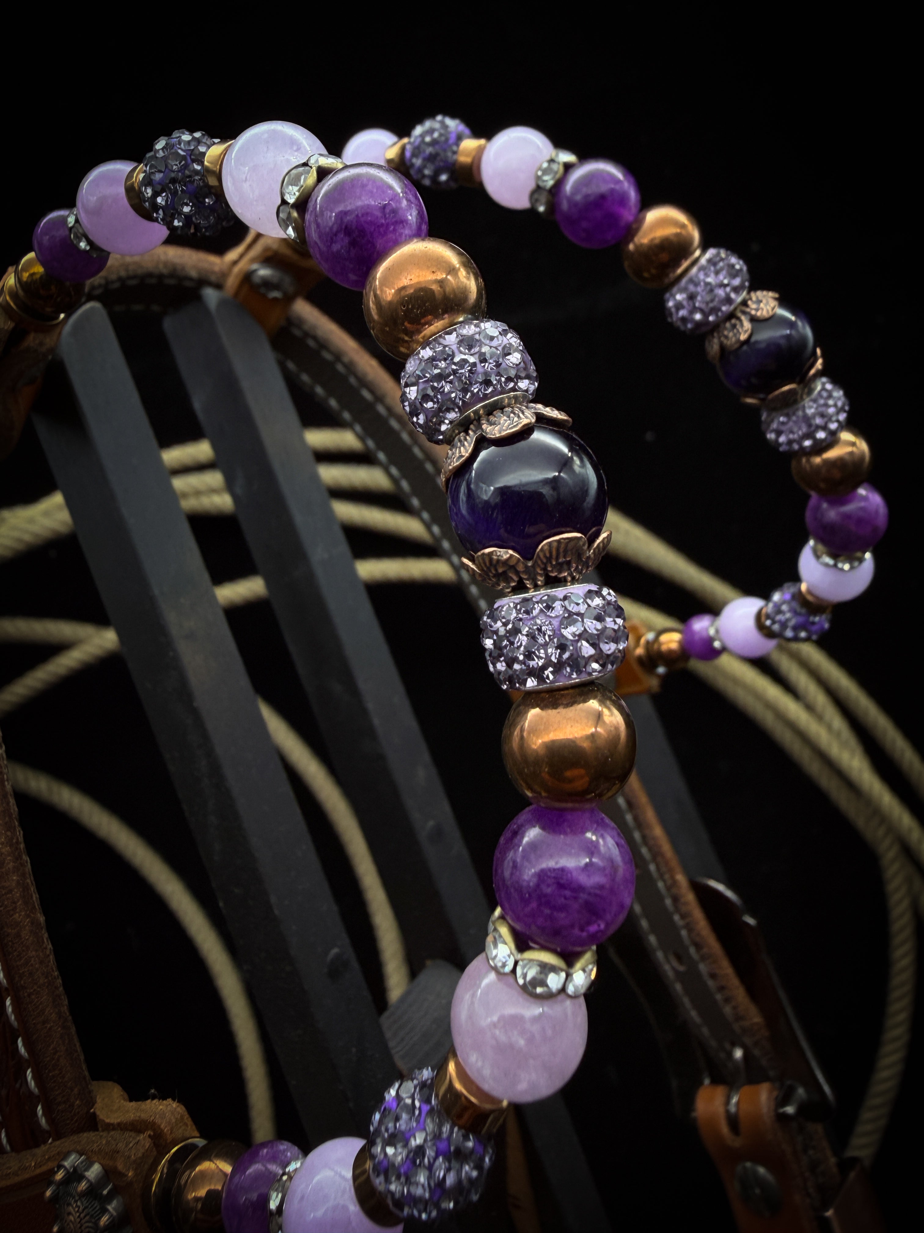 Premium | Violet Prairie | Antique Chestnut Western Kopfstück