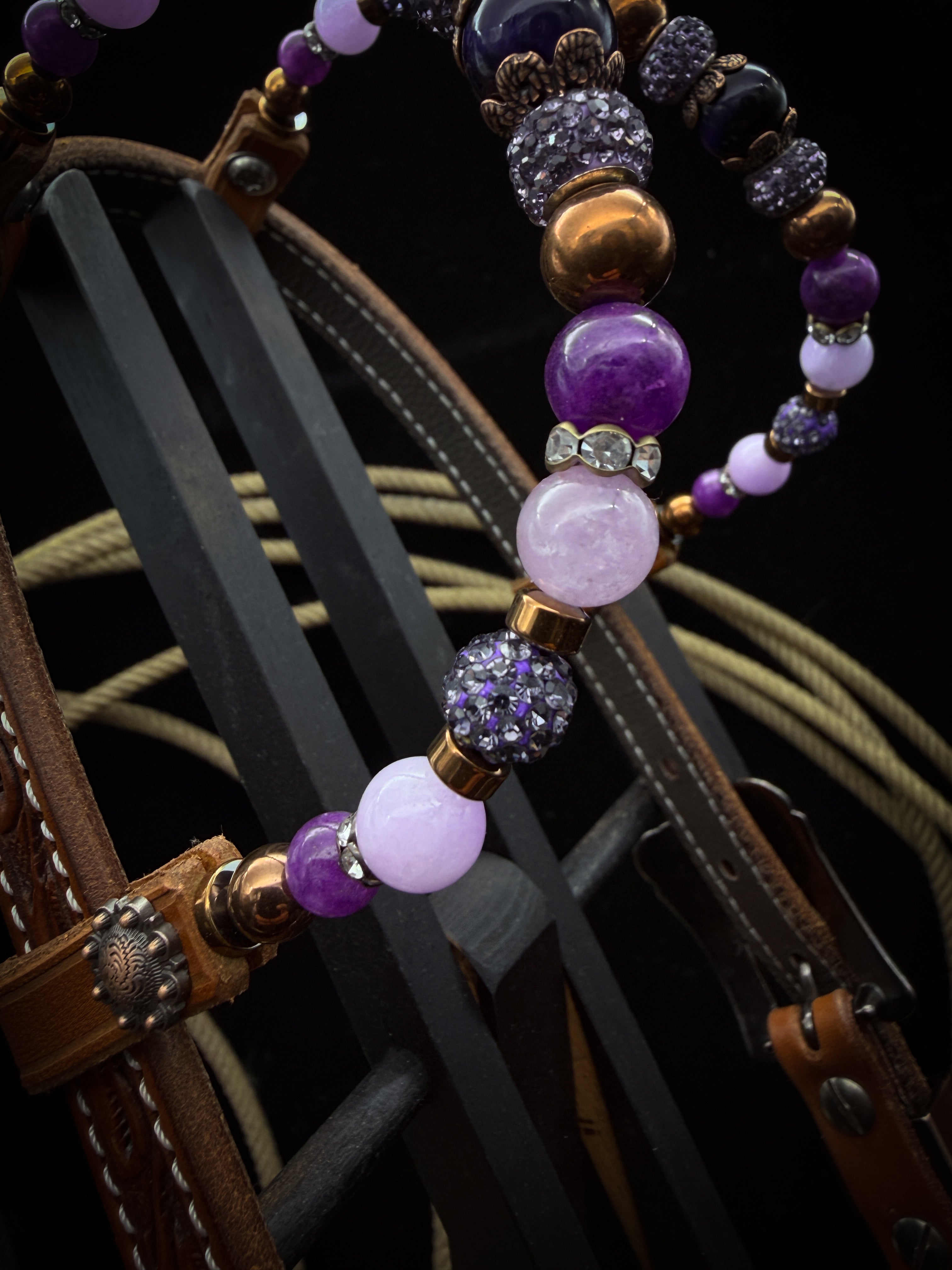 Premium | Violet Prairie | Antique Chestnut Western Kopfstück