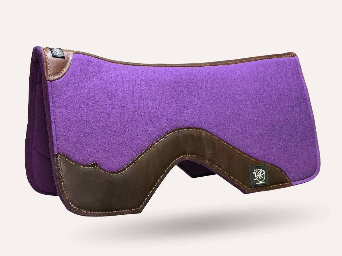WorkPad Merino Felt | Westernpad | Purple Dark leather