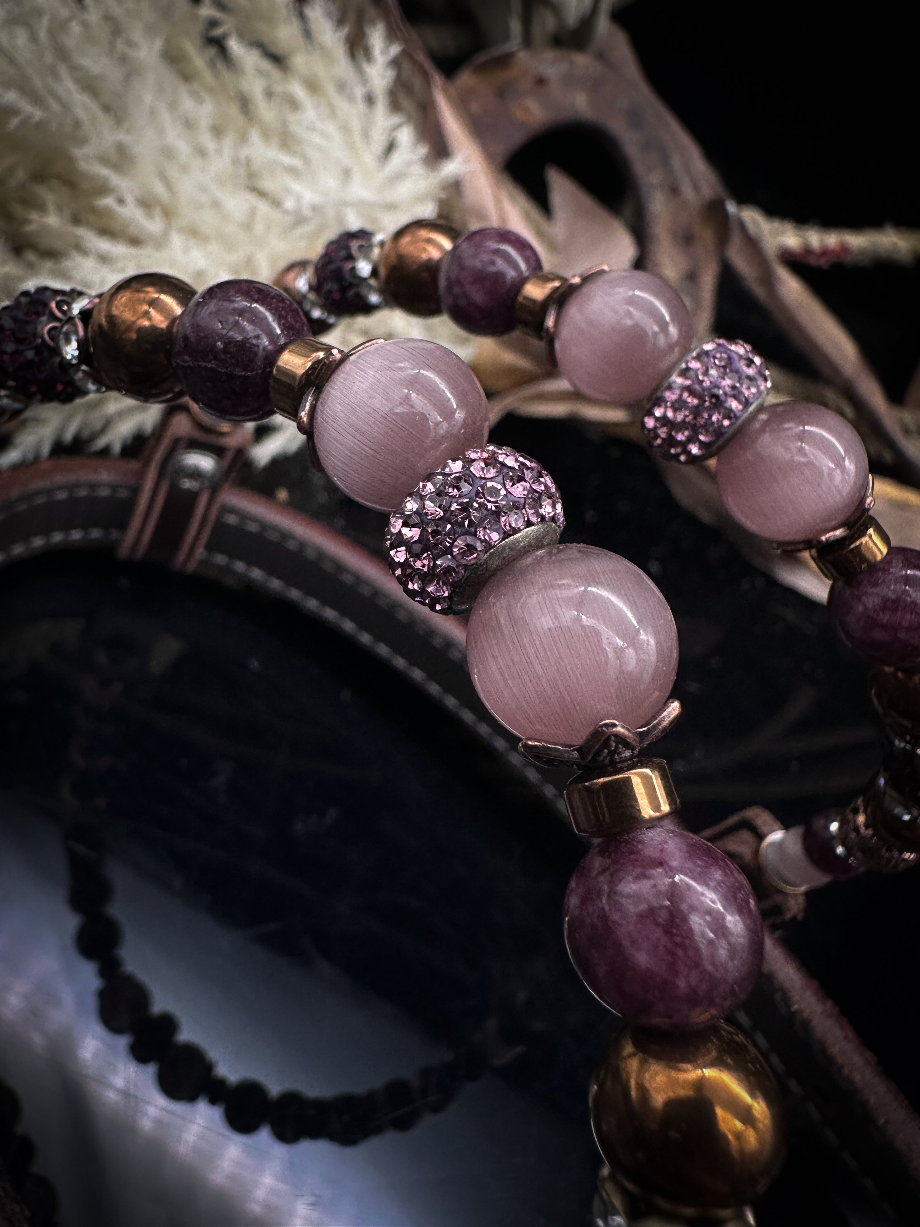 Premium | Western-Kopfstück | Granatrot-Kupfer