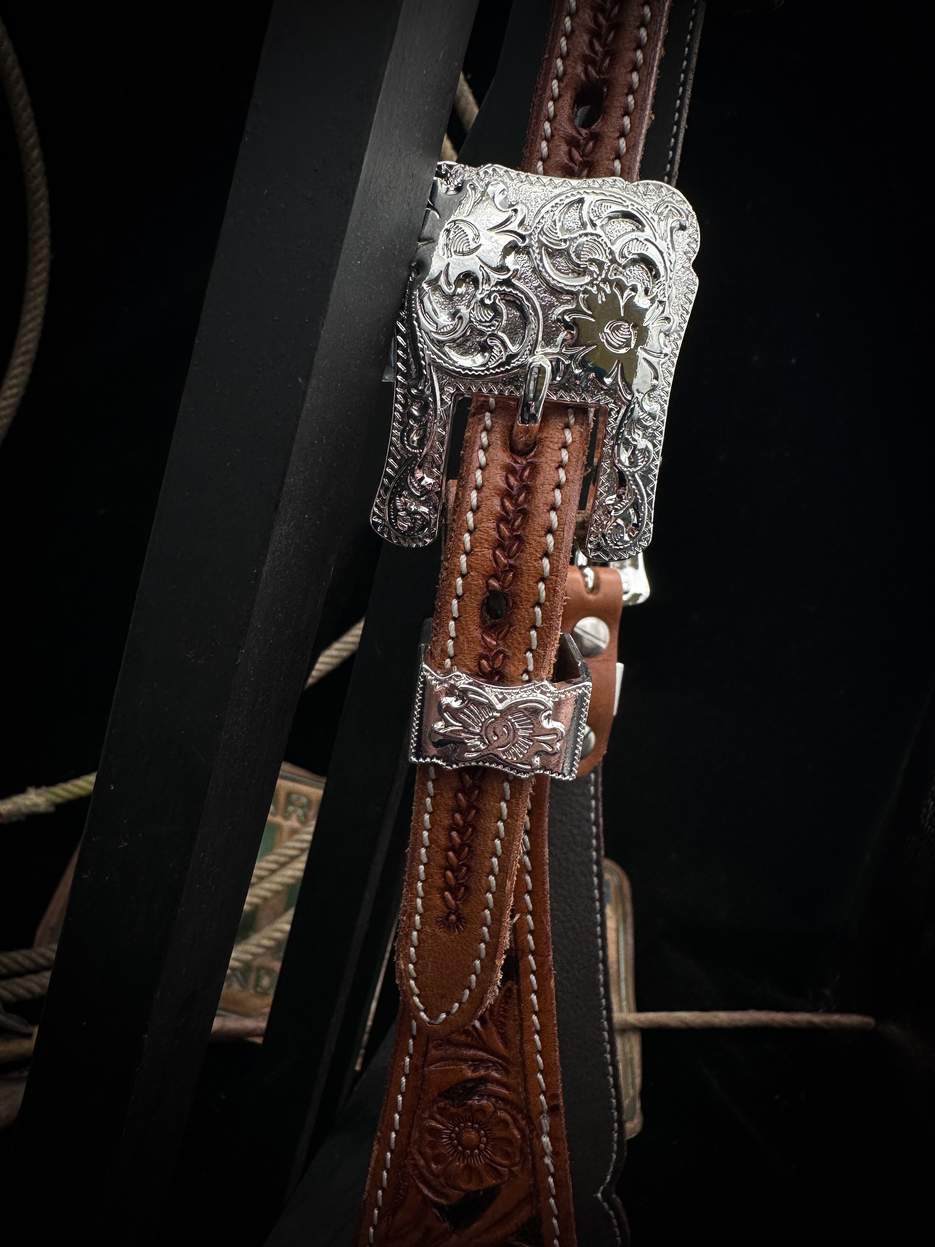 Premium | Western bridle | Desert Coral Silver