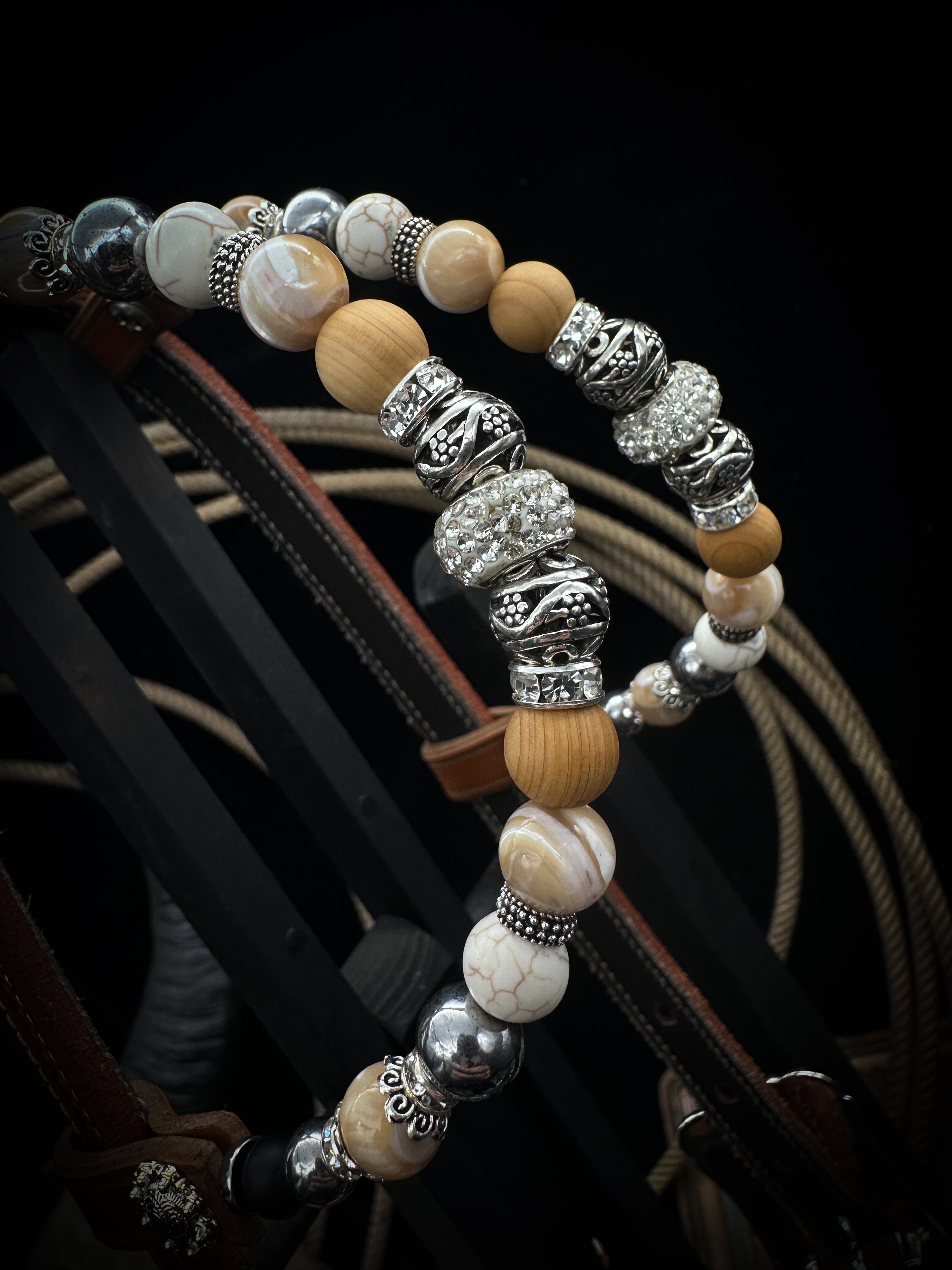 Premium | Western hoofdstel | Desert Coral Silver