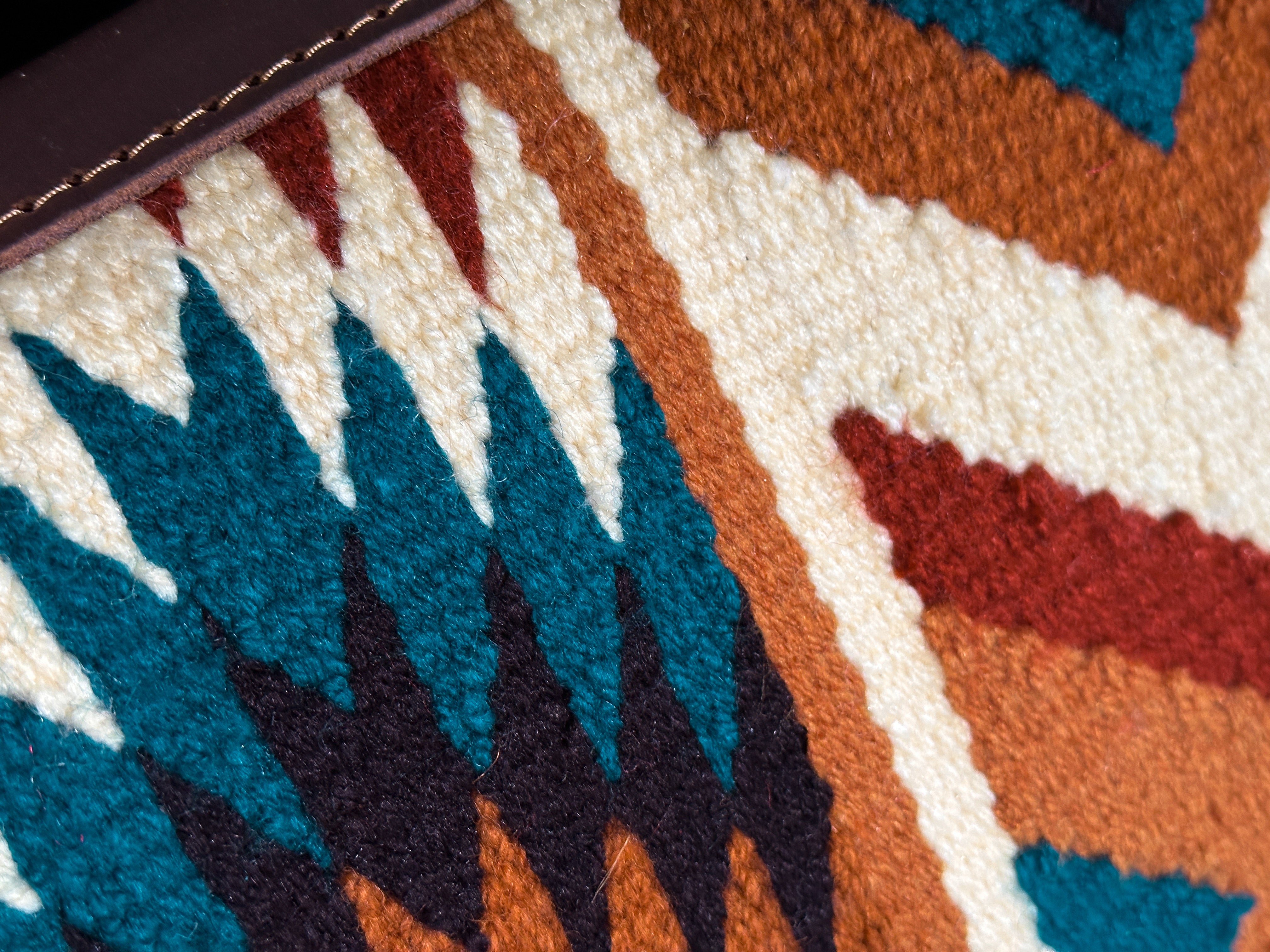 2in1 Show Pad | Ranch weave western | Petrol brown beige