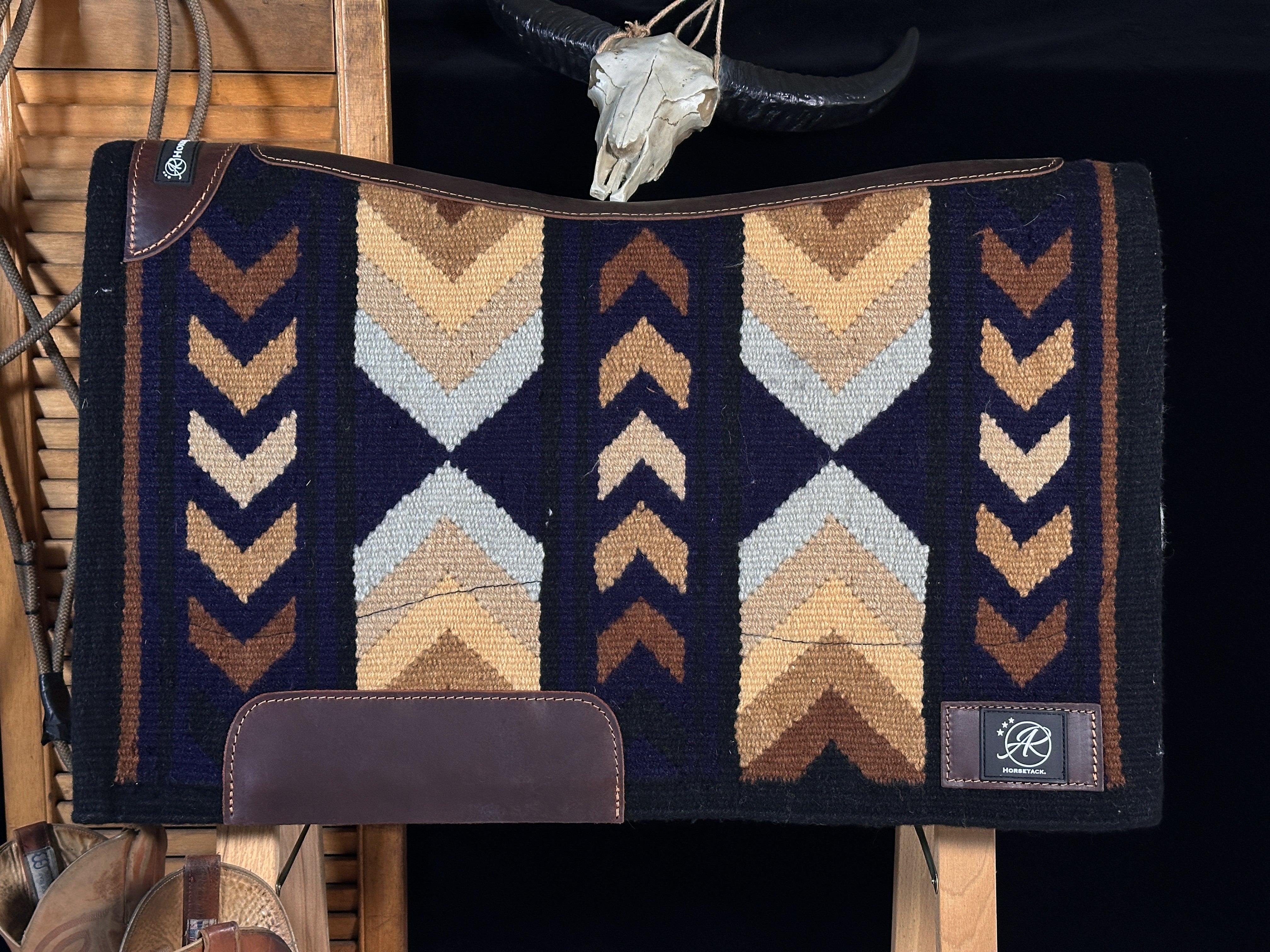 2in1 Show Pad | Blau &amp; Grau | Western