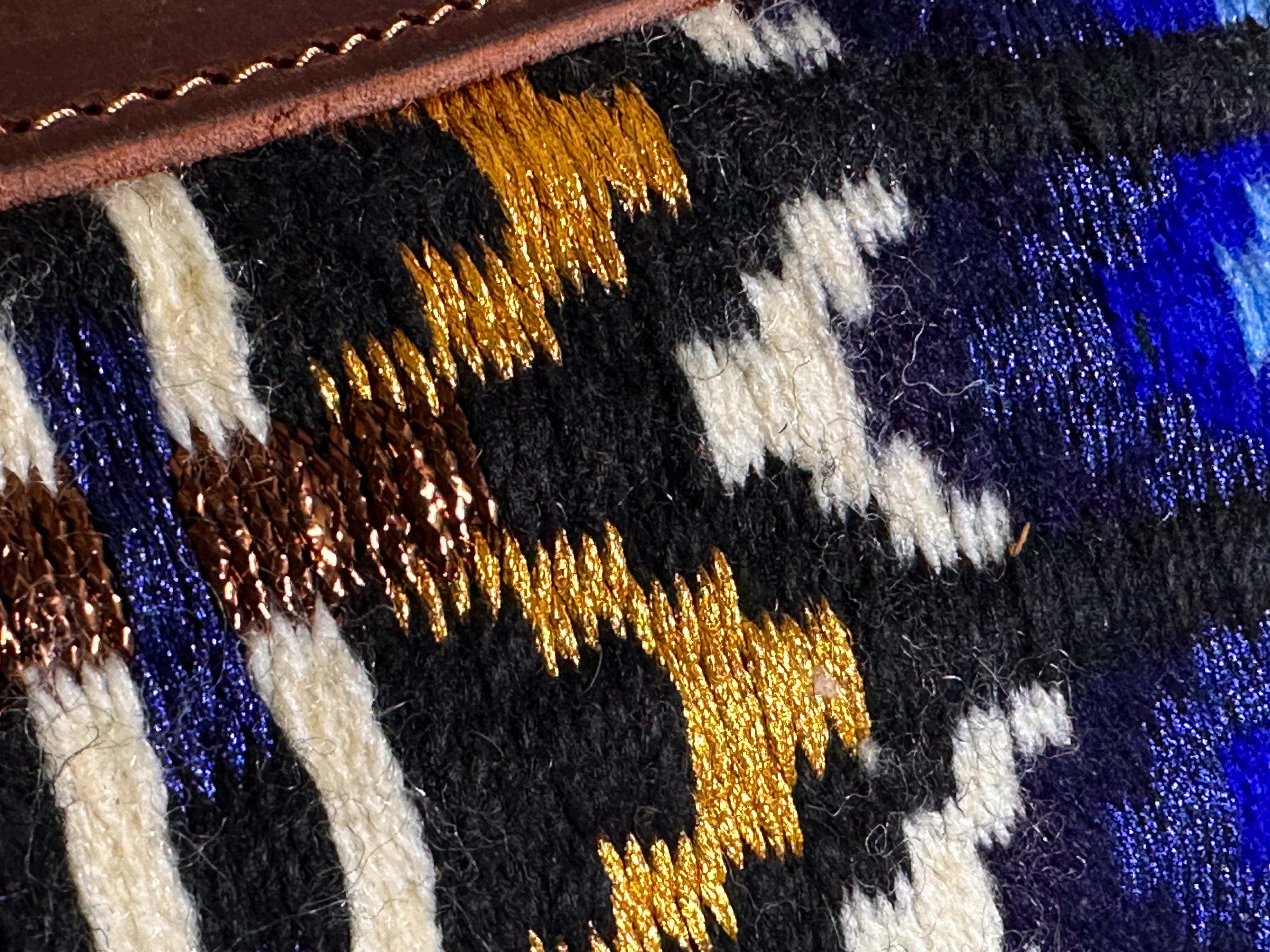2in1 Show Pad | Show weave western | Blue & Gold