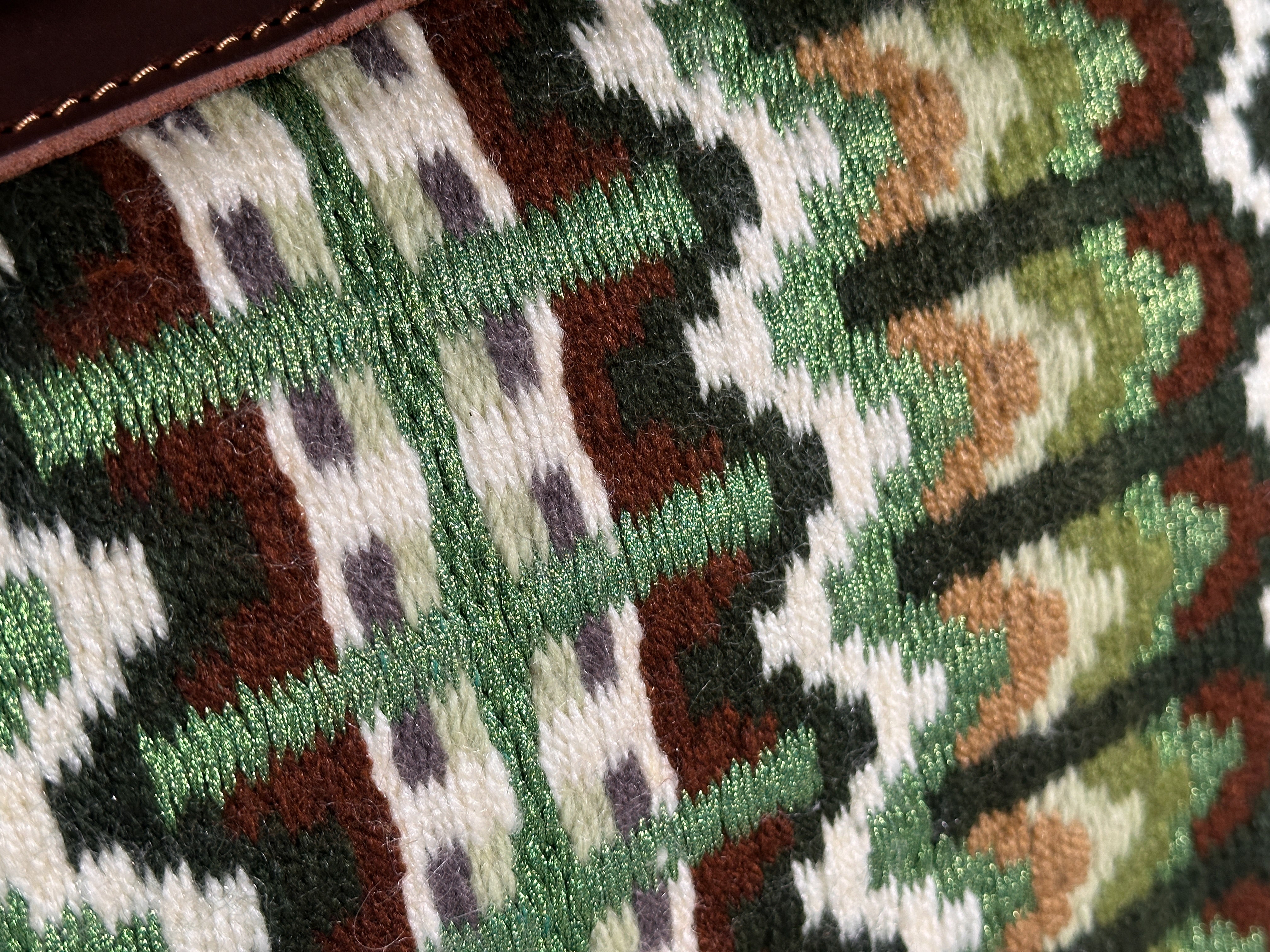 2in1 Show Pad | Show weave western | Green & Gray