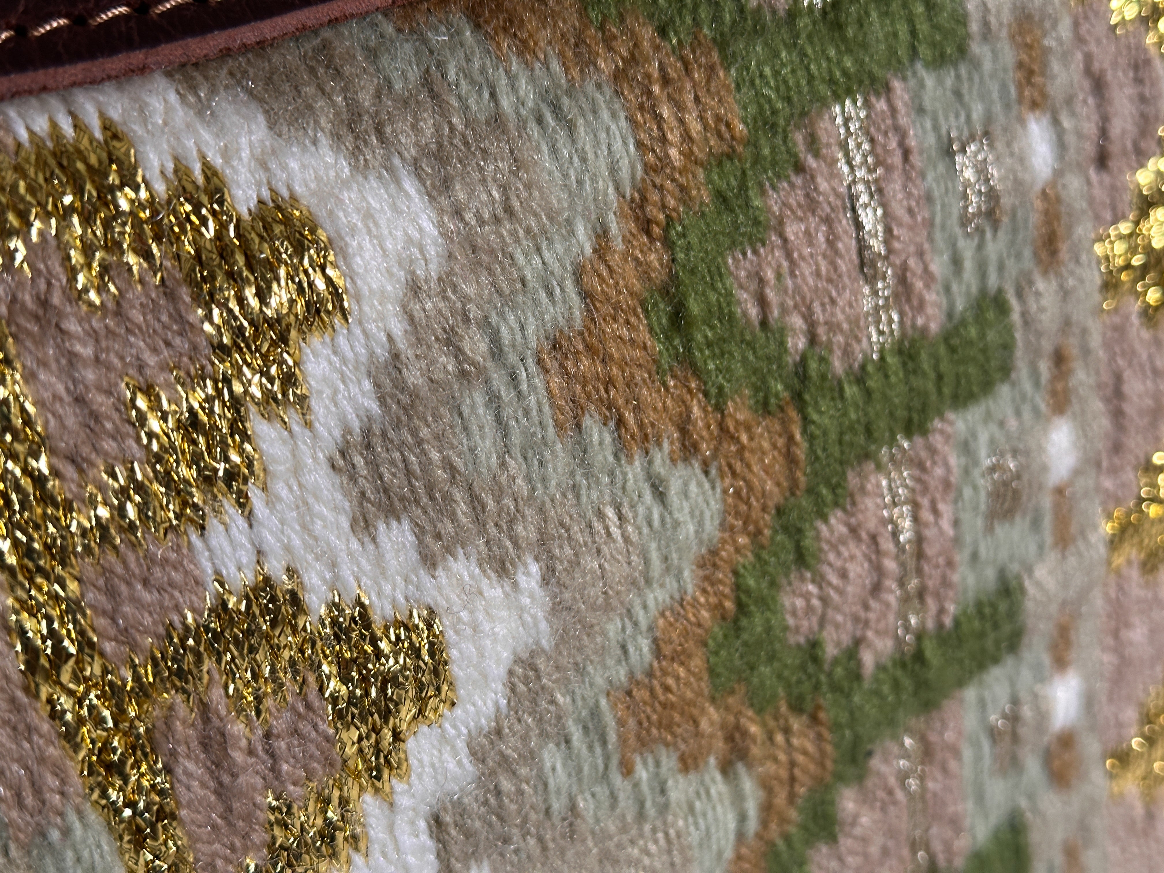 2in1 Show Pad | Show weave western |  Green & Gold