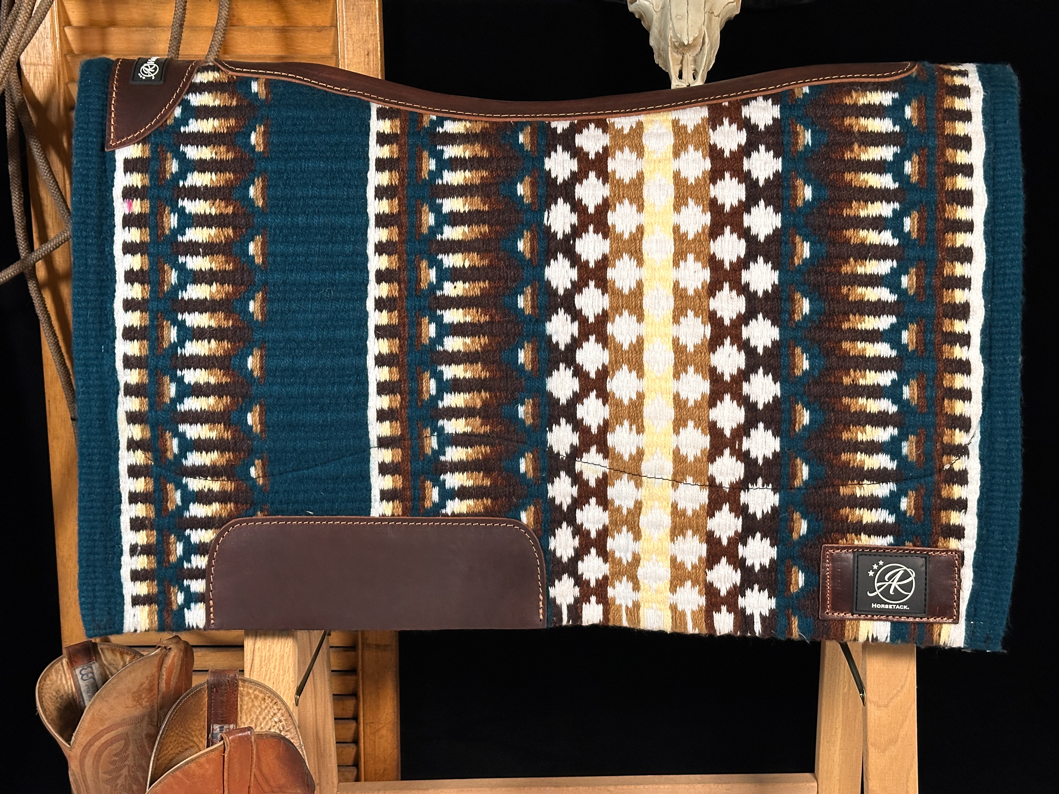 2in1 Show Pad | Blau &amp; Grau | Western