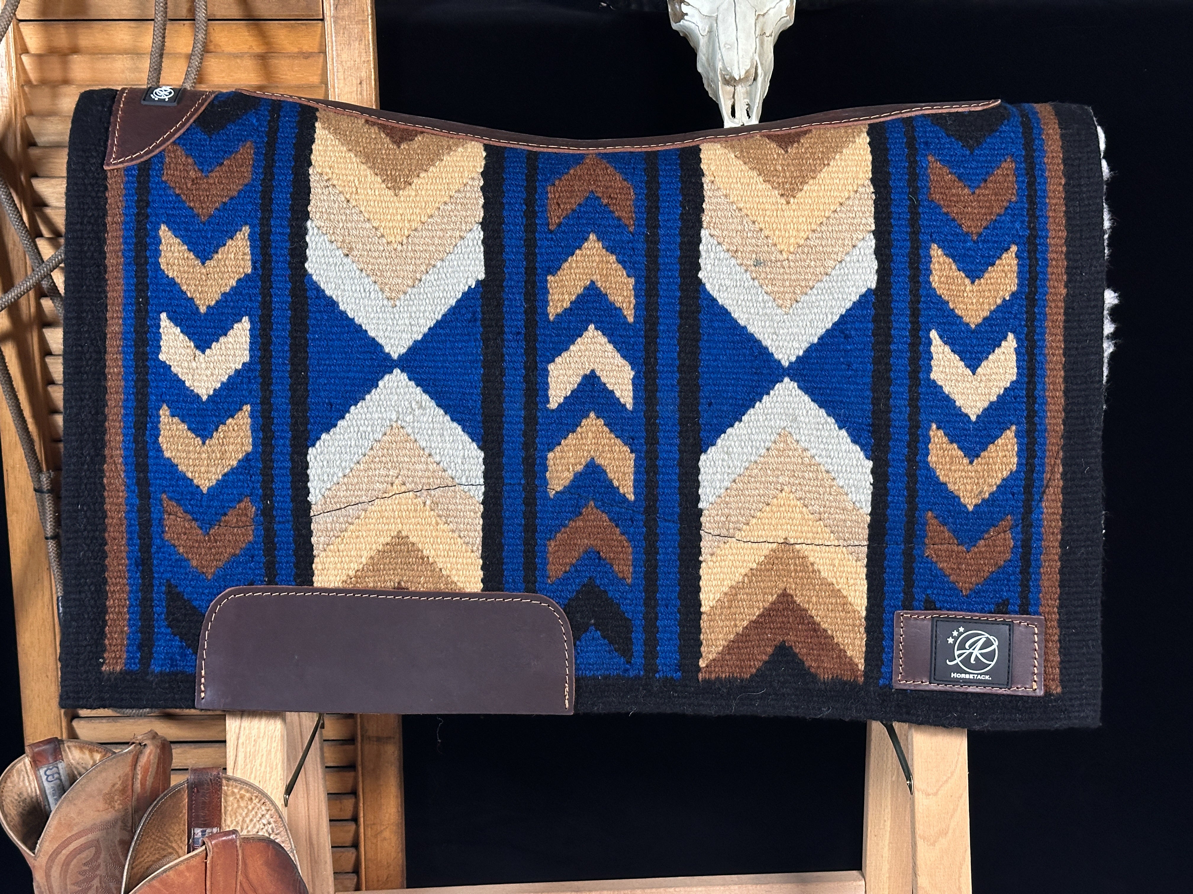 2in1 Show Pad | Blau &amp; Grau | Western
